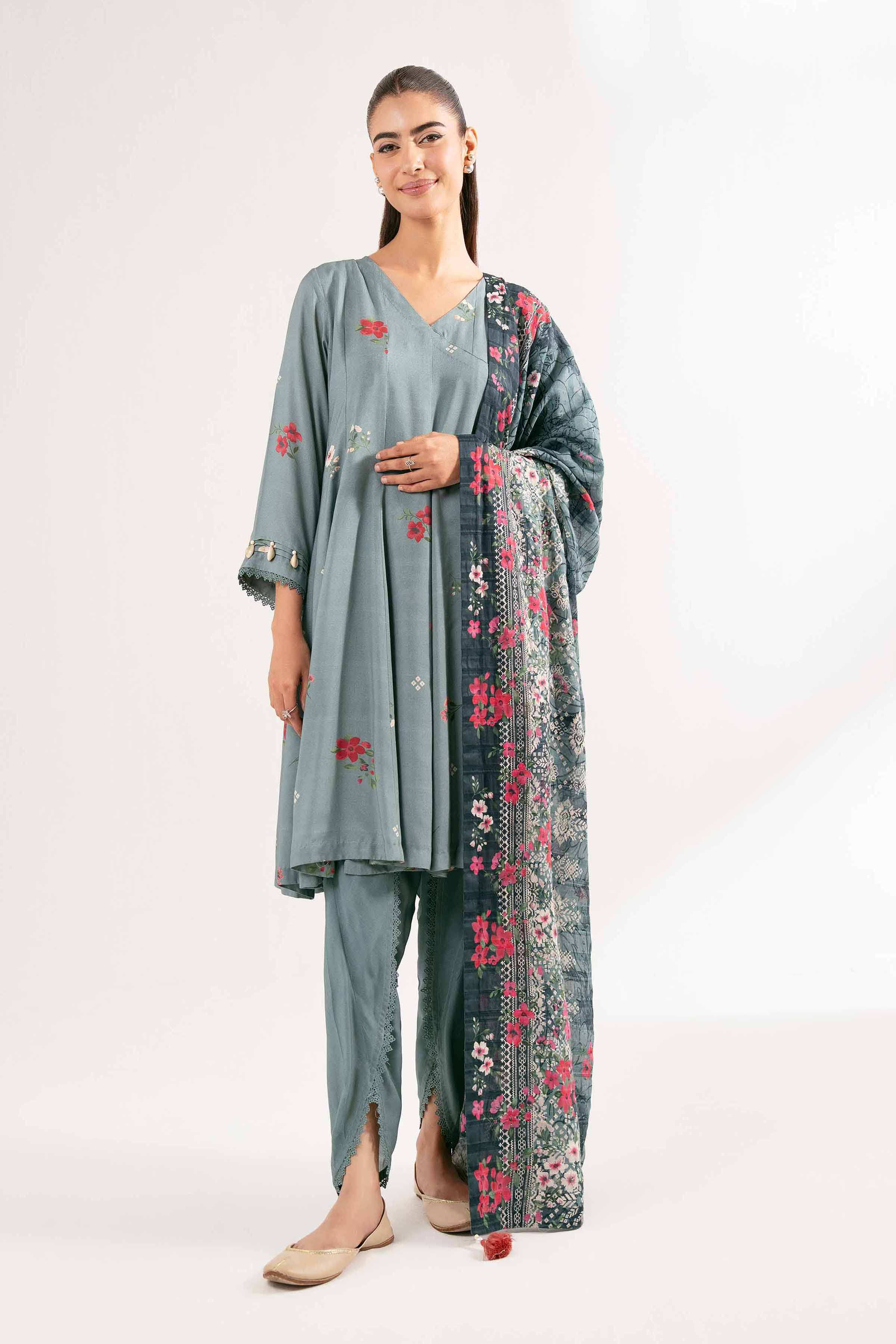 3 Piece - Printed Suit - 42502197 for Women - Unstitched Collection | Nishat | Shop Online