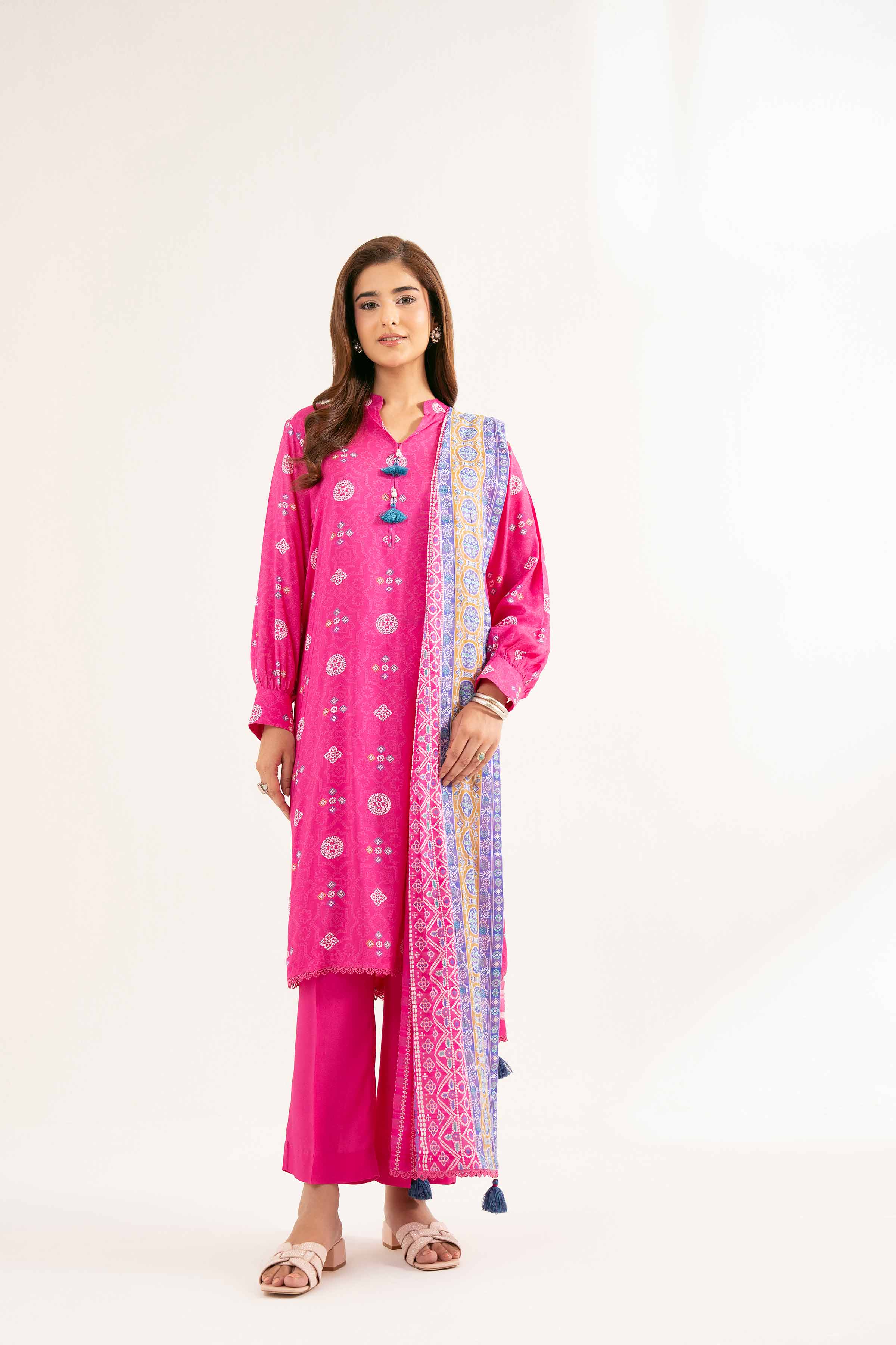 3 Piece - Printed Suit - 42502199 for Women - Unstitched Collection | Nishat | Shop Online