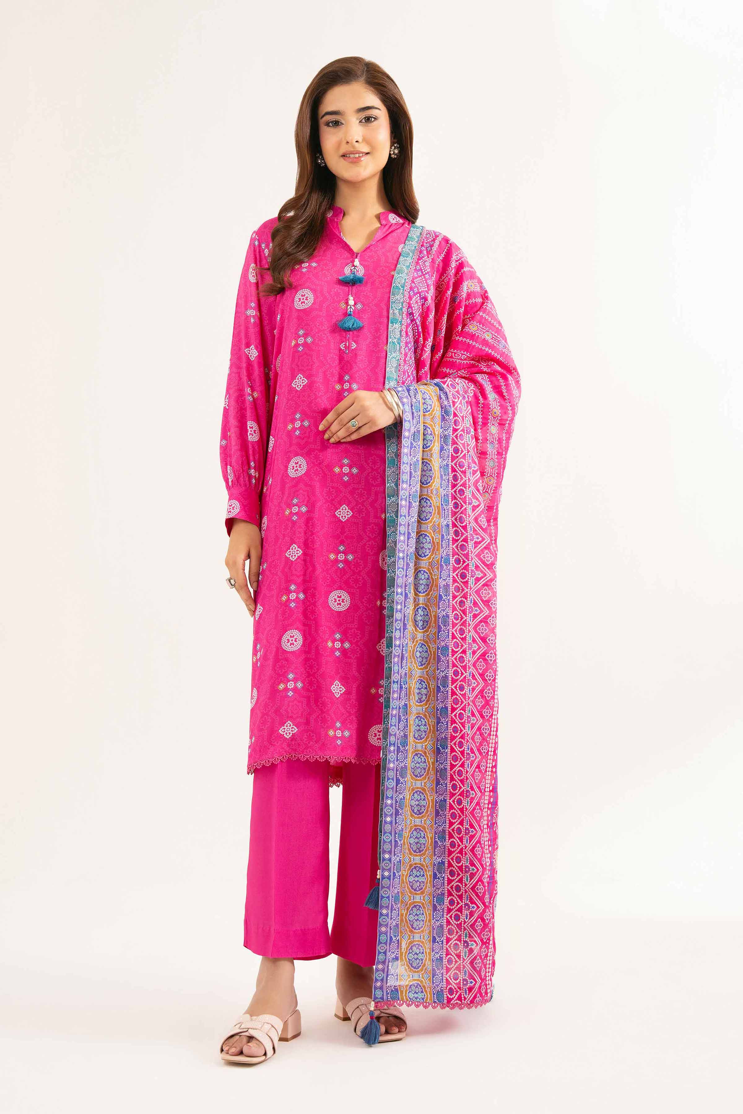 3 Piece - Printed Suit - 42502199 for Women - Unstitched Collection | Nishat | Shop Online