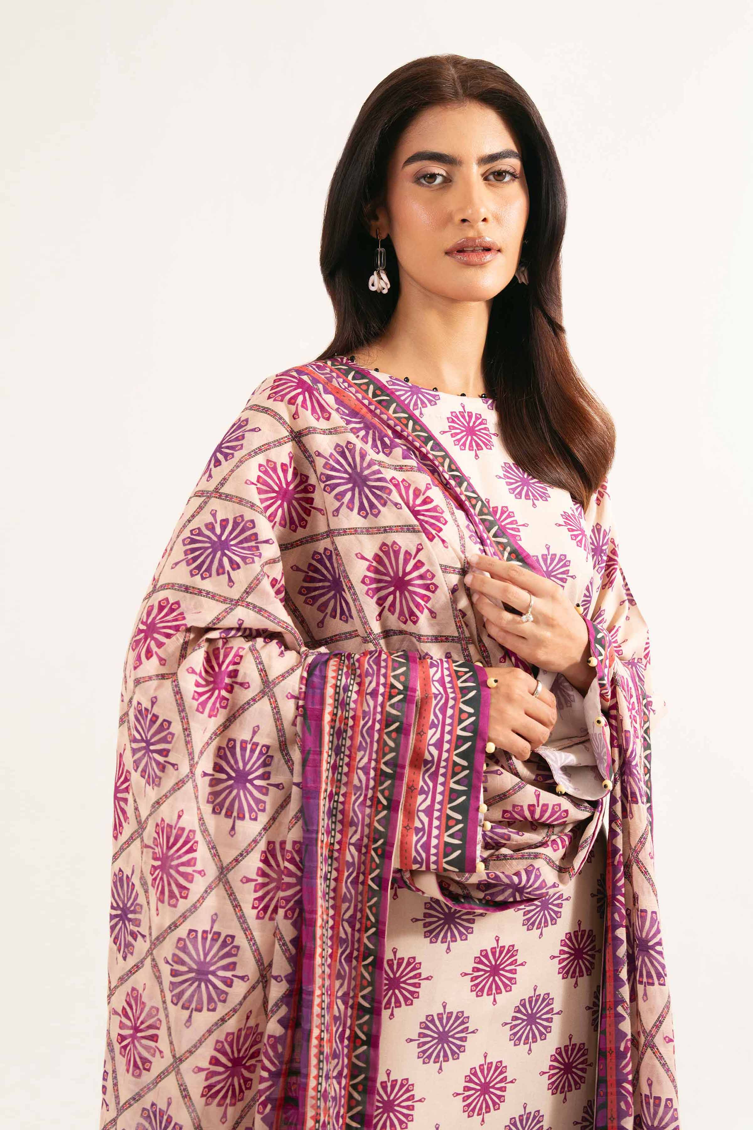 3 Piece - Printed Suit - 42502200 for Women - Unstitched Collection | Nishat | Shop Online