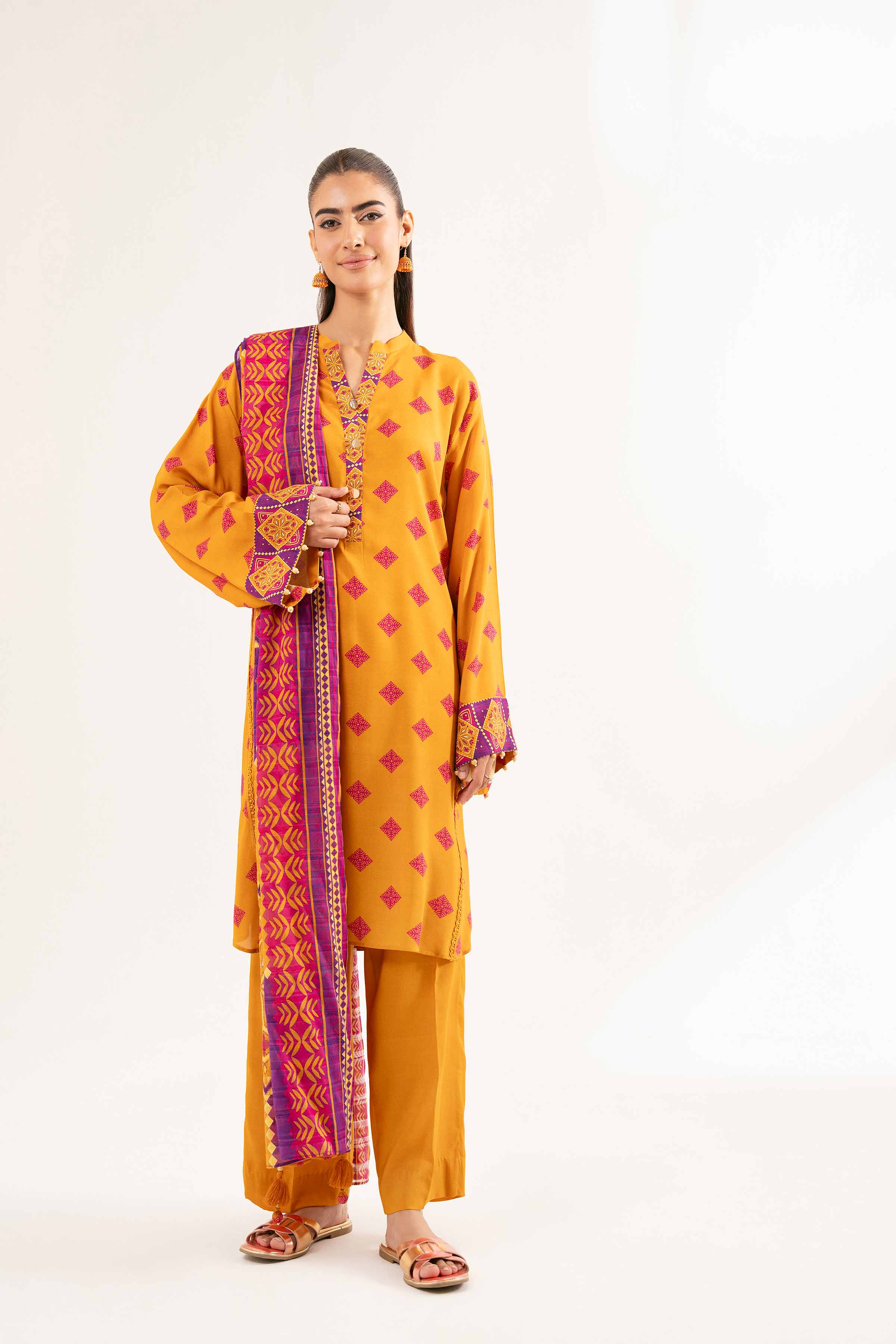 3 Piece - Printed Suit - 42502201 for Women - Unstitched Collection | Nishat | Shop Online