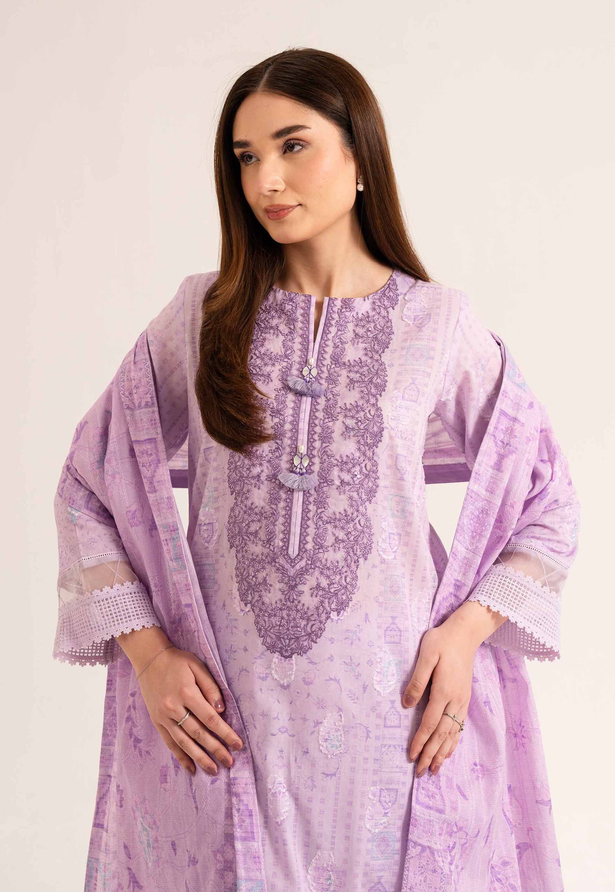 3 Piece - Digital Printed Suit - 42502205 for Women - Unstitched Collection | Nishat | Shop Online