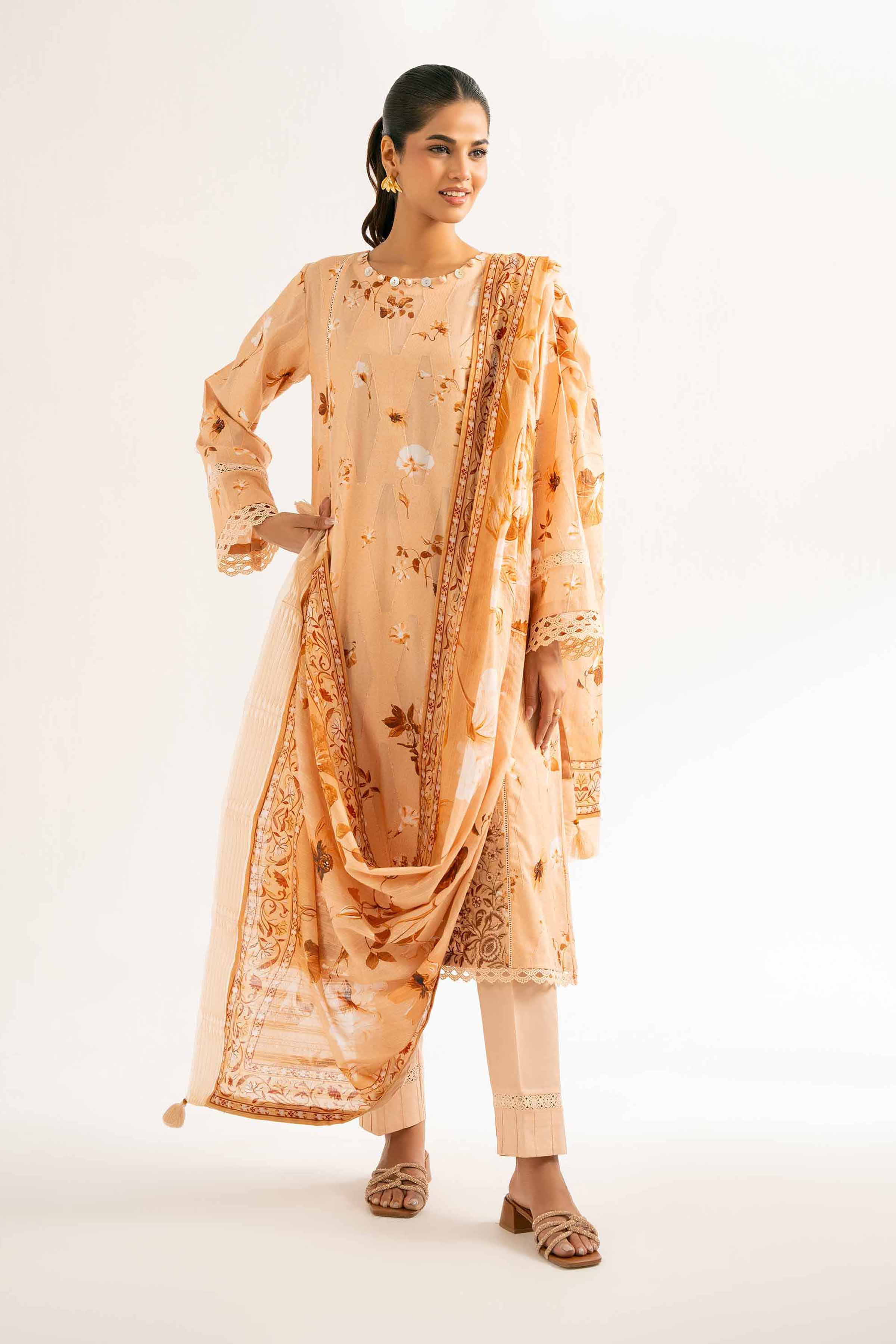 3 Piece - Digital Printed Suit - 42502211 for Women - Unstitched Collection | Nishat | Shop Online