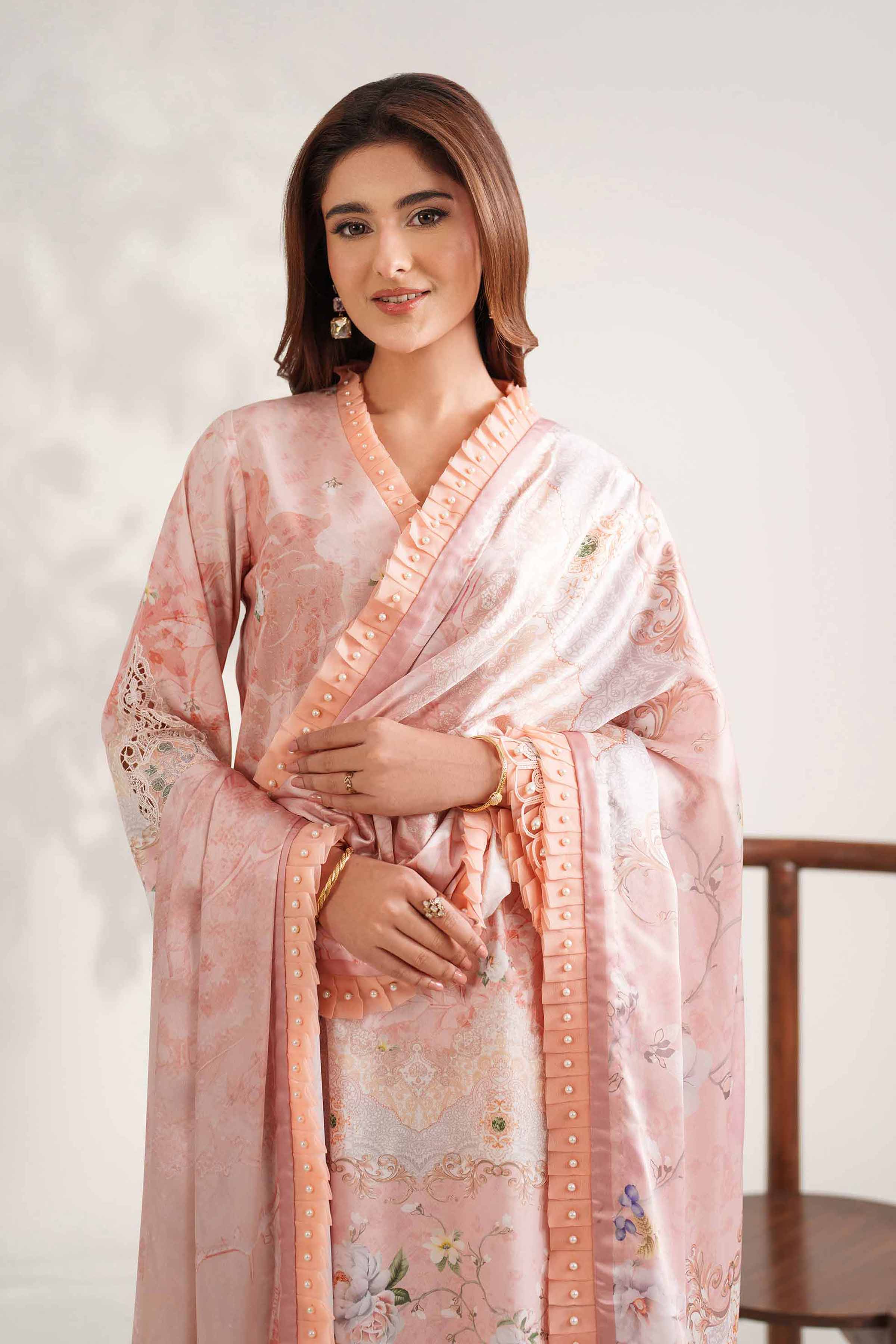3 Piece - Digital Printed Embroidered Suit - 42502214 for Women - Unstitched Collection | Nishat | Shop Online