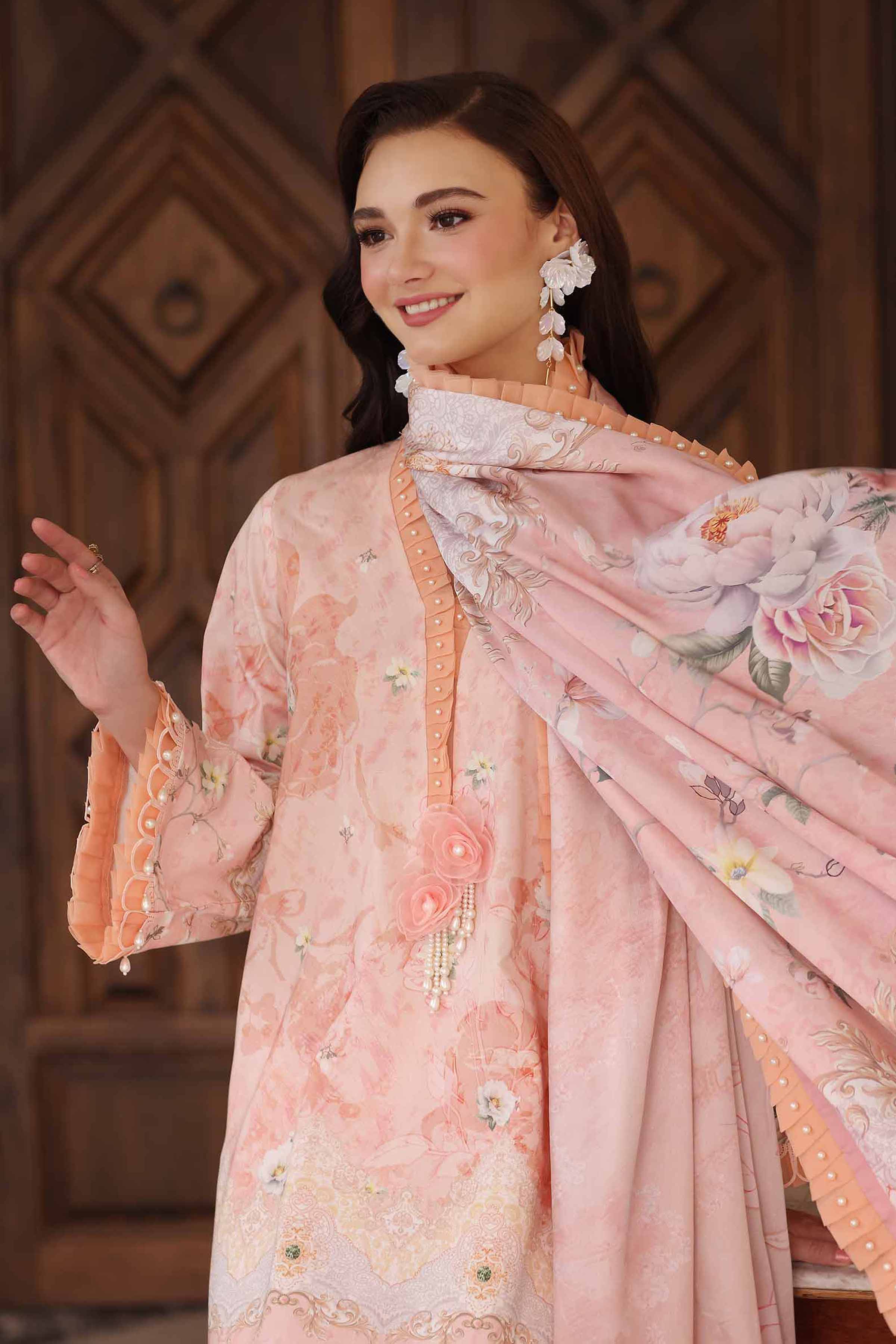 3 Piece - Digital Printed Embroidered Suit - 42502214 for Women - Unstitched Collection | Nishat | Shop Online