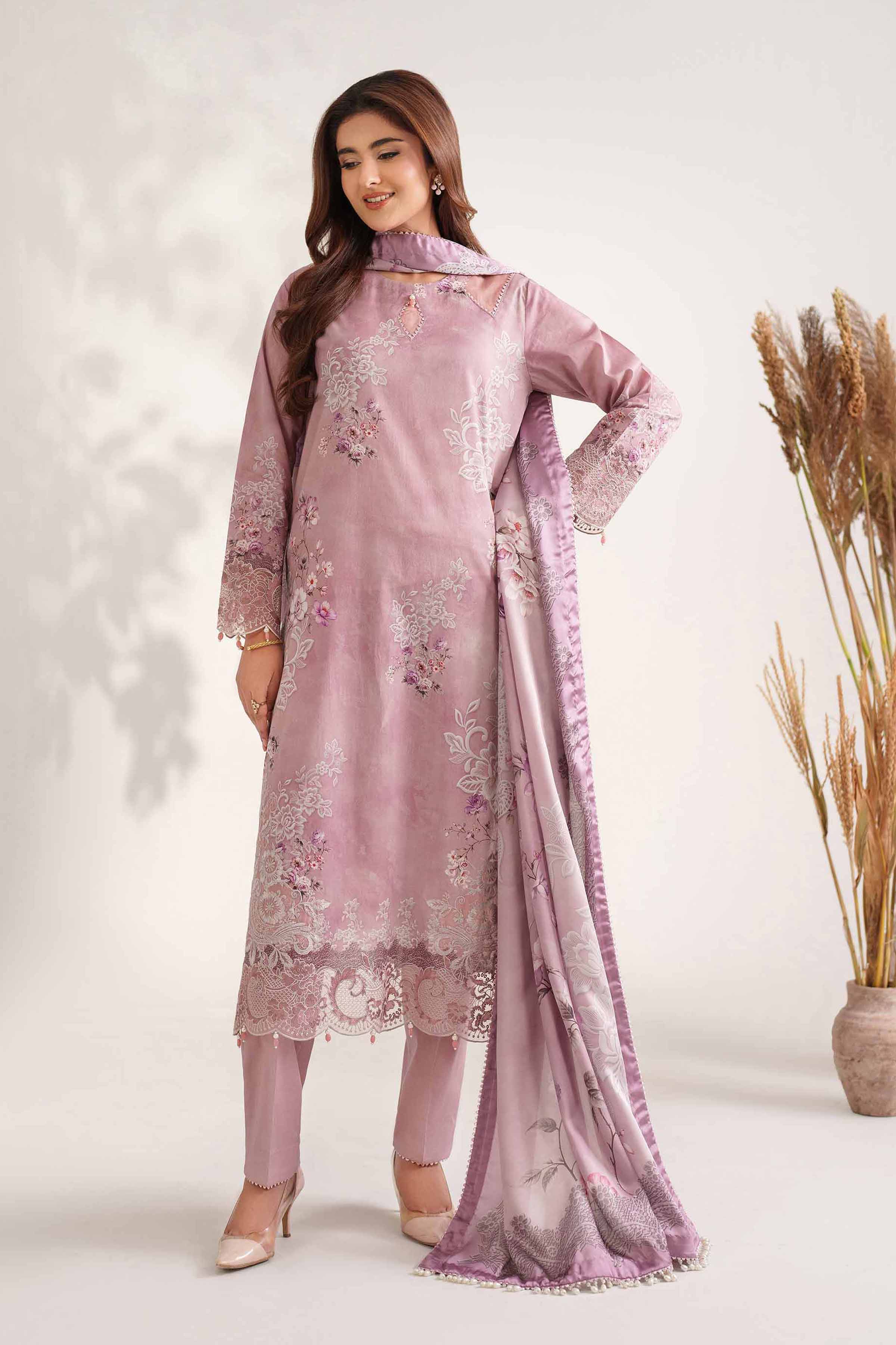 3 Piece - Digital Printed Embroidered Suit - 42502216 for Women - Unstitched Collection | Nishat | Shop Online