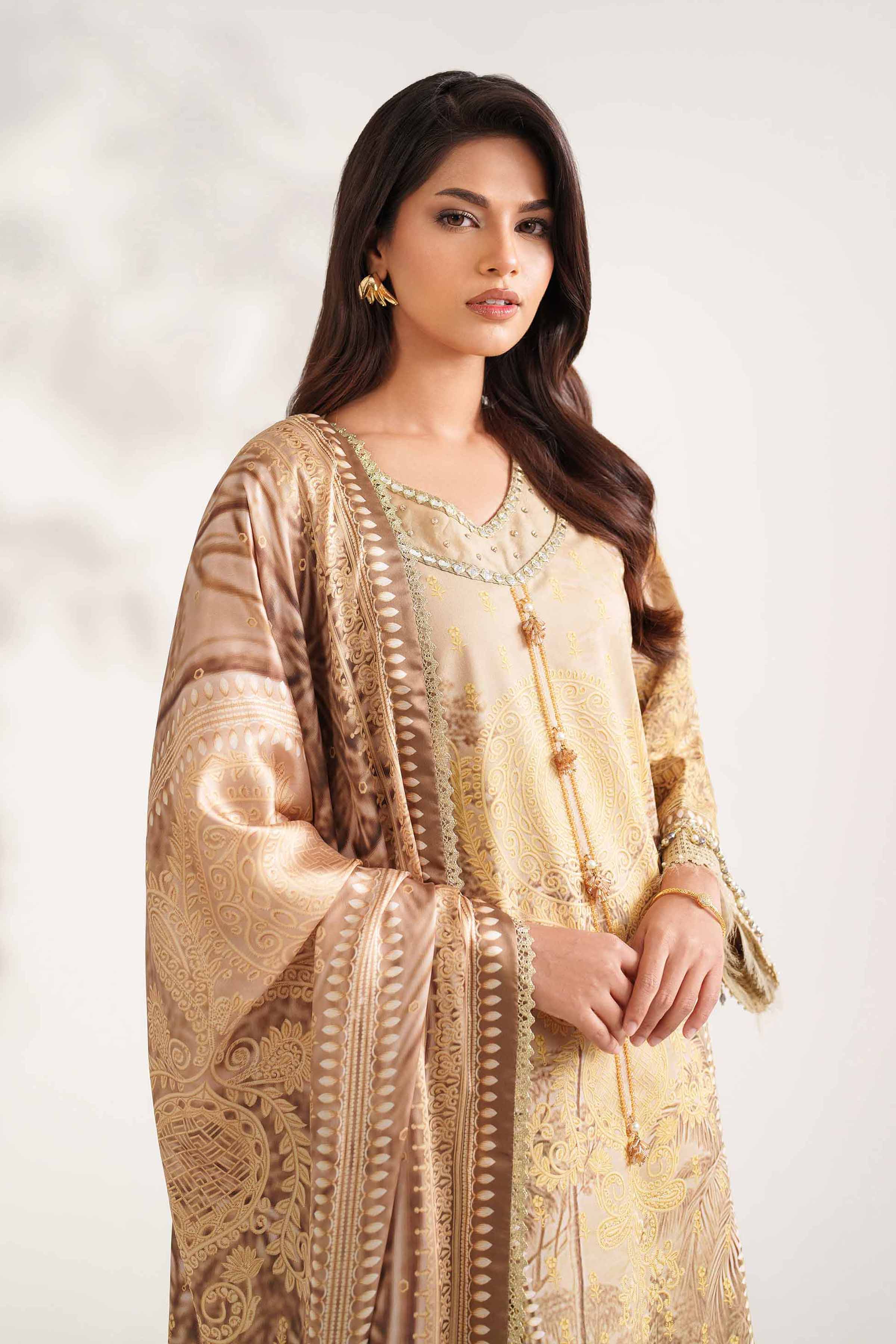 3 Piece - Digital Printed Embroidered Suit - 42502218 for Women - Unstitched Collection | Nishat | Shop Online