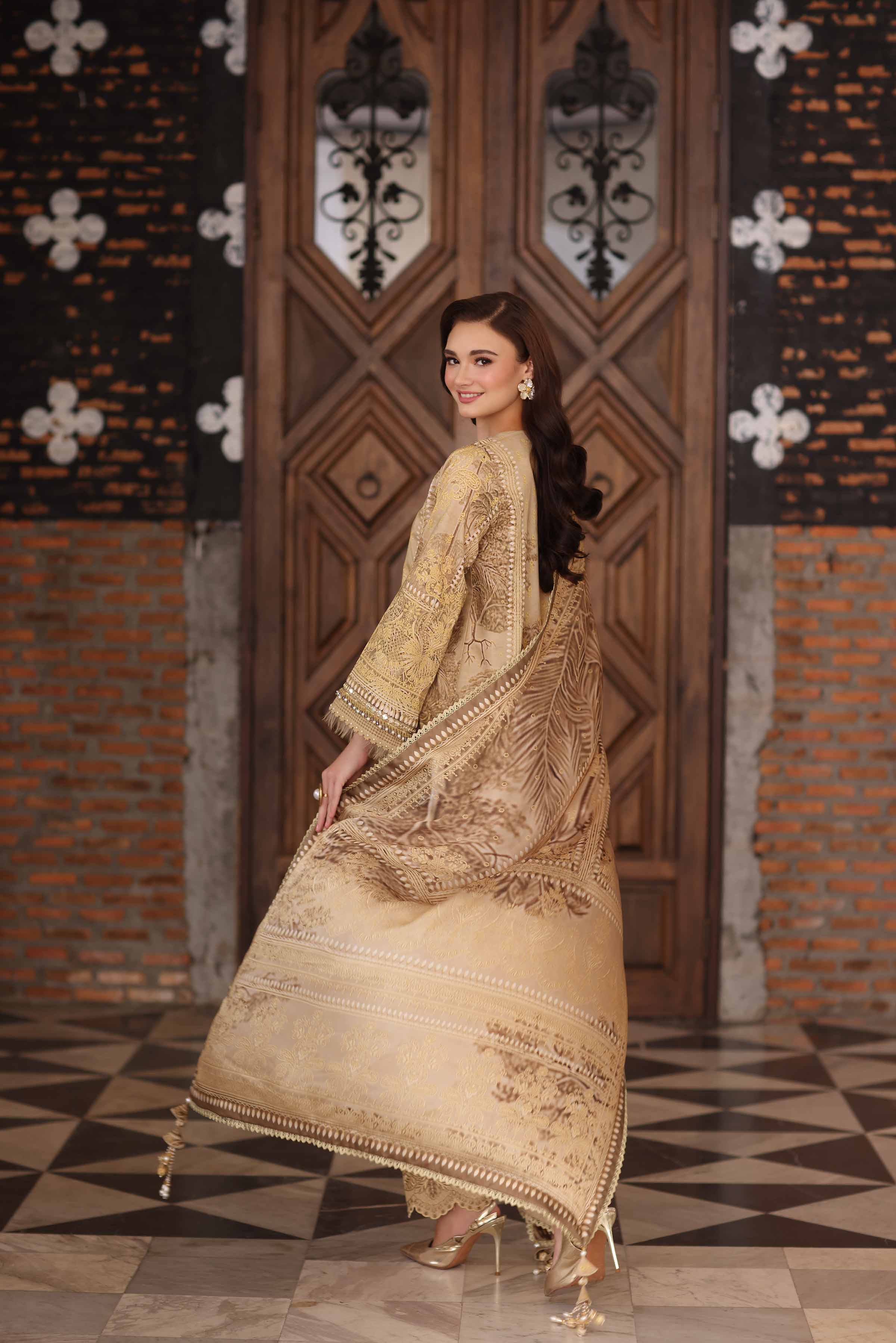 3 Piece - Digital Printed Embroidered Suit - 42502218 for Women - Unstitched Collection | Nishat | Shop Online