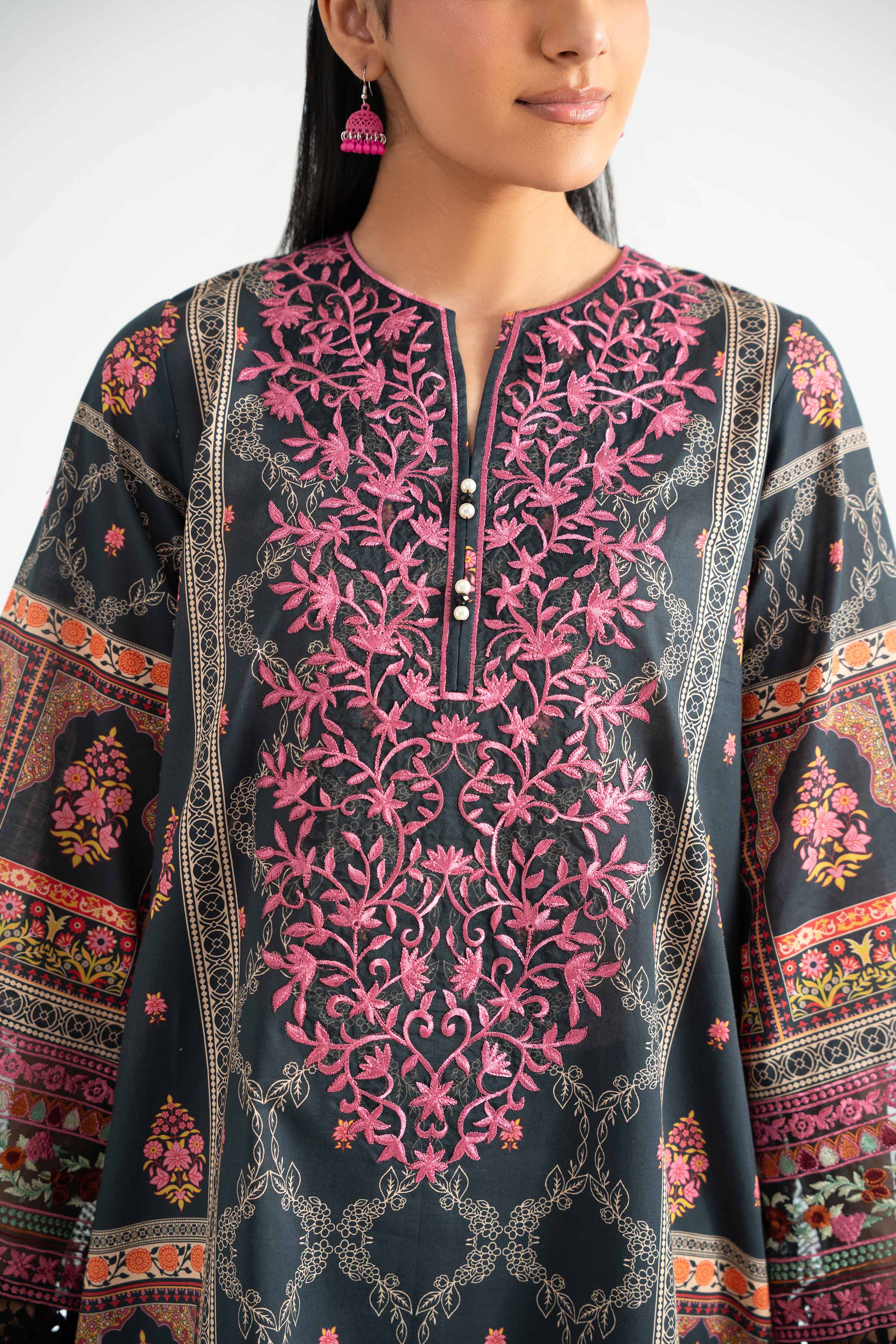 3 Piece - Digital Printed Suit - 42502225 for Women - Unstitched Collection | Nishat | Shop Online