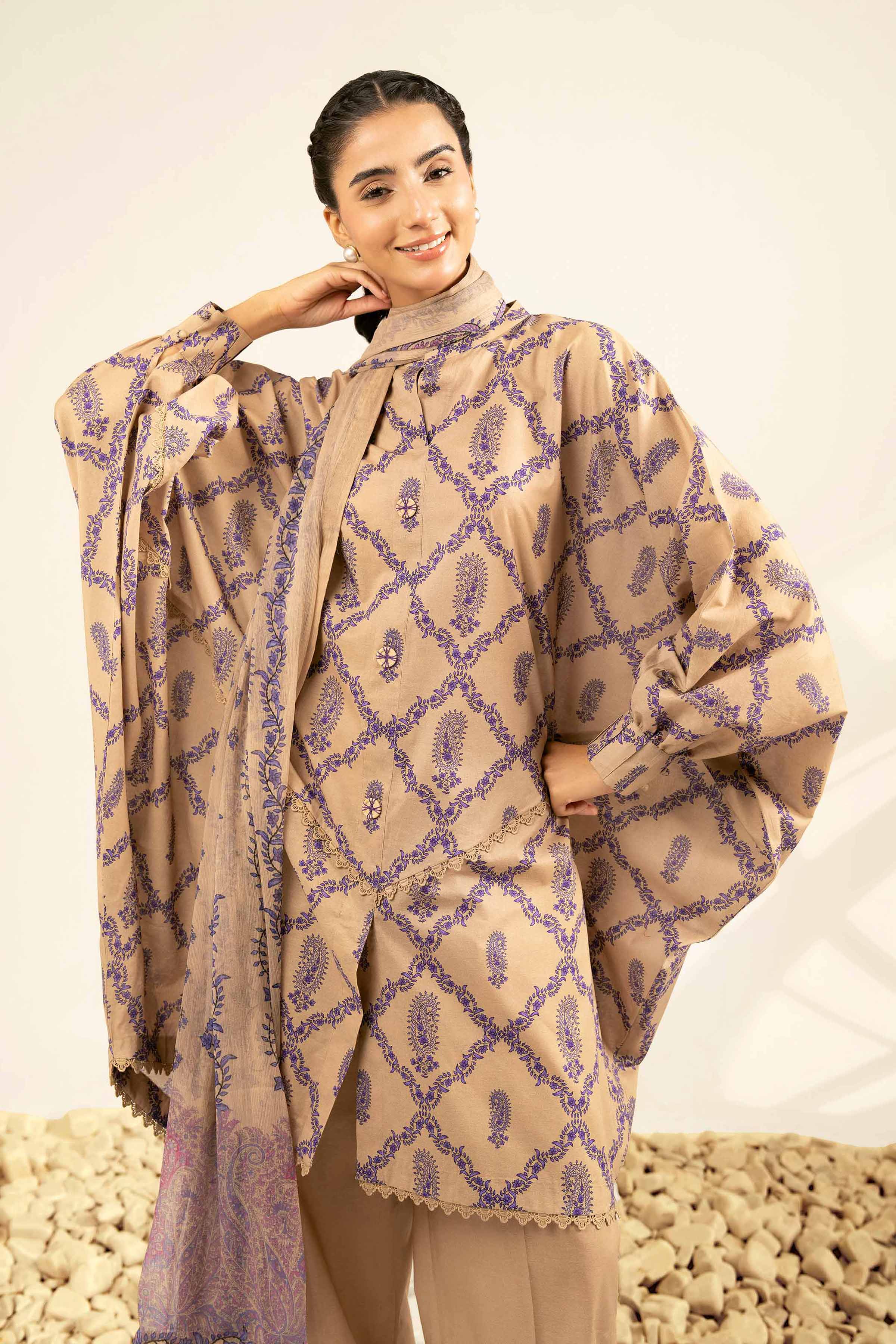 3 Piece - Digital Printed Suit - 42502239 for Women - Unstitched Collection | Nishat | Shop Online