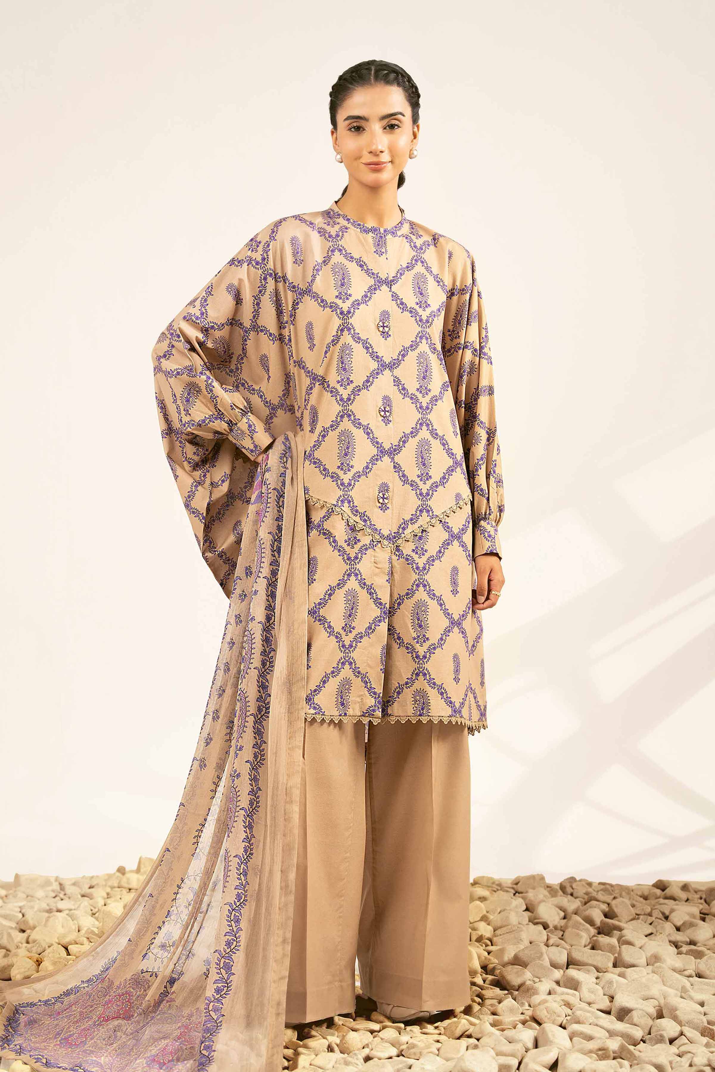 3 Piece - Digital Printed Suit - 42502239 for Women - Unstitched Collection | Nishat | Shop Online
