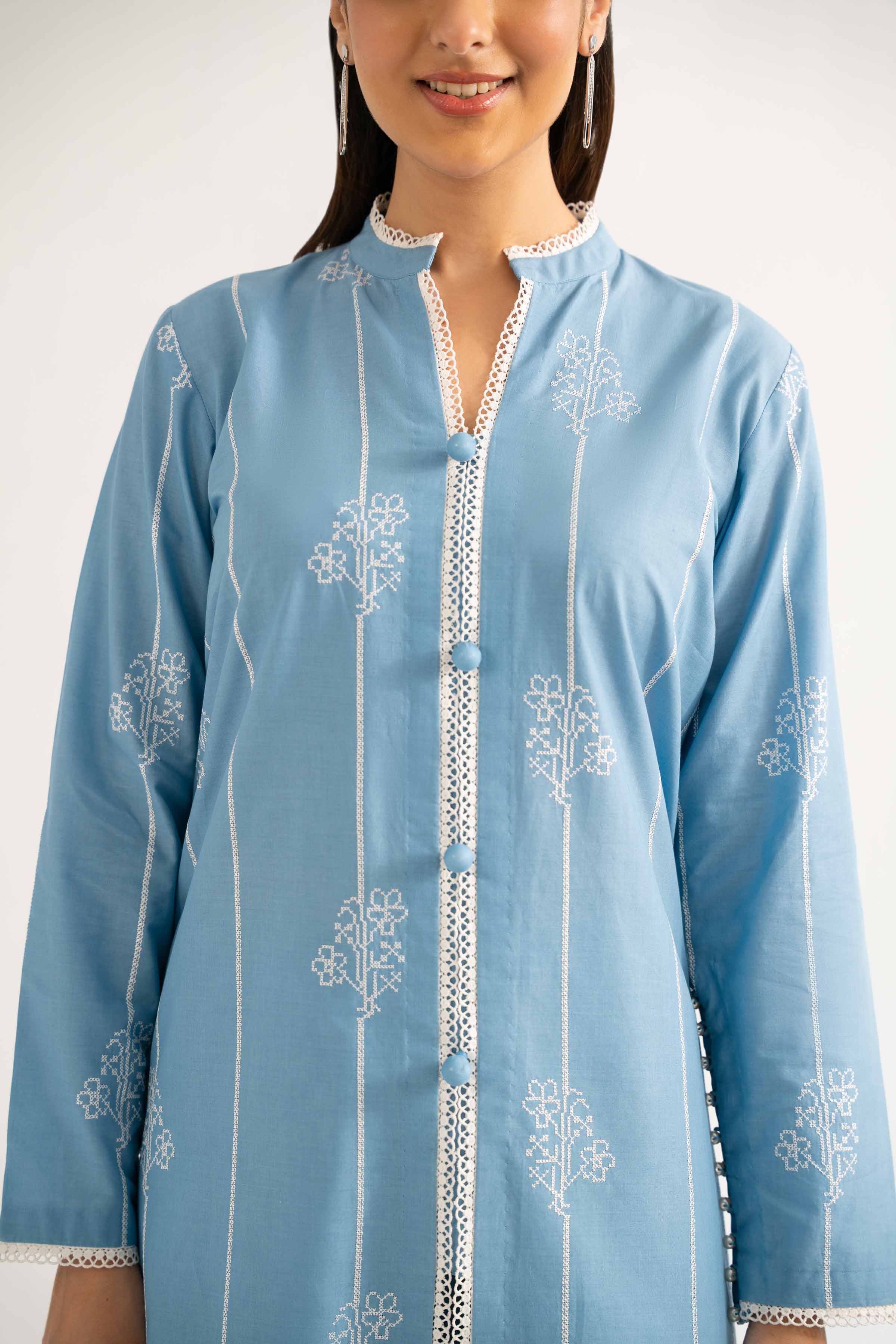 3 Piece - Dyed Embroidered Suit - 42502246 for Women - Unstitched Collection | Nishat | Shop Online