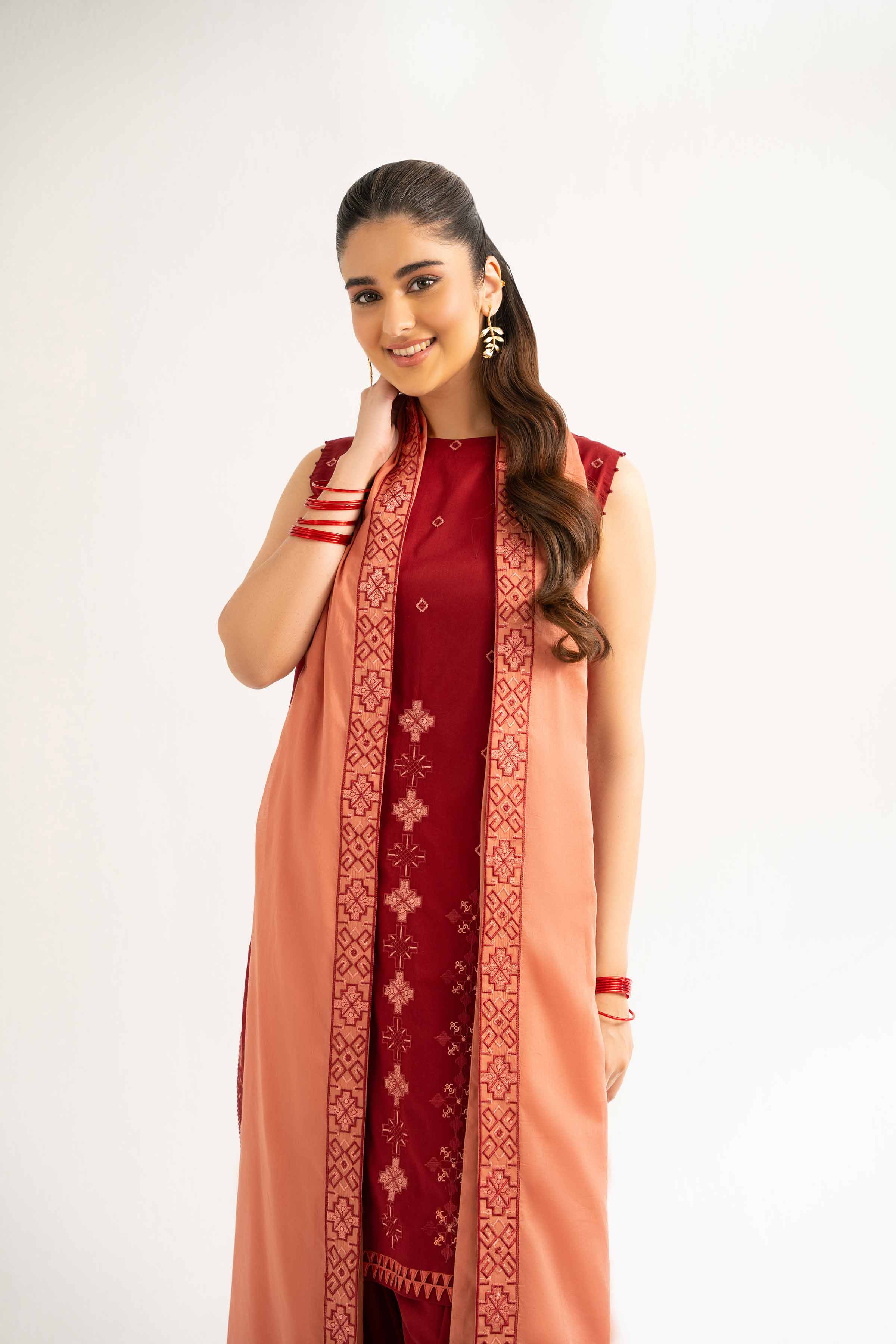 3 Piece - Dyed Embroidered Suit - 42502248 for Women - Unstitched Collection | Nishat | Shop Online