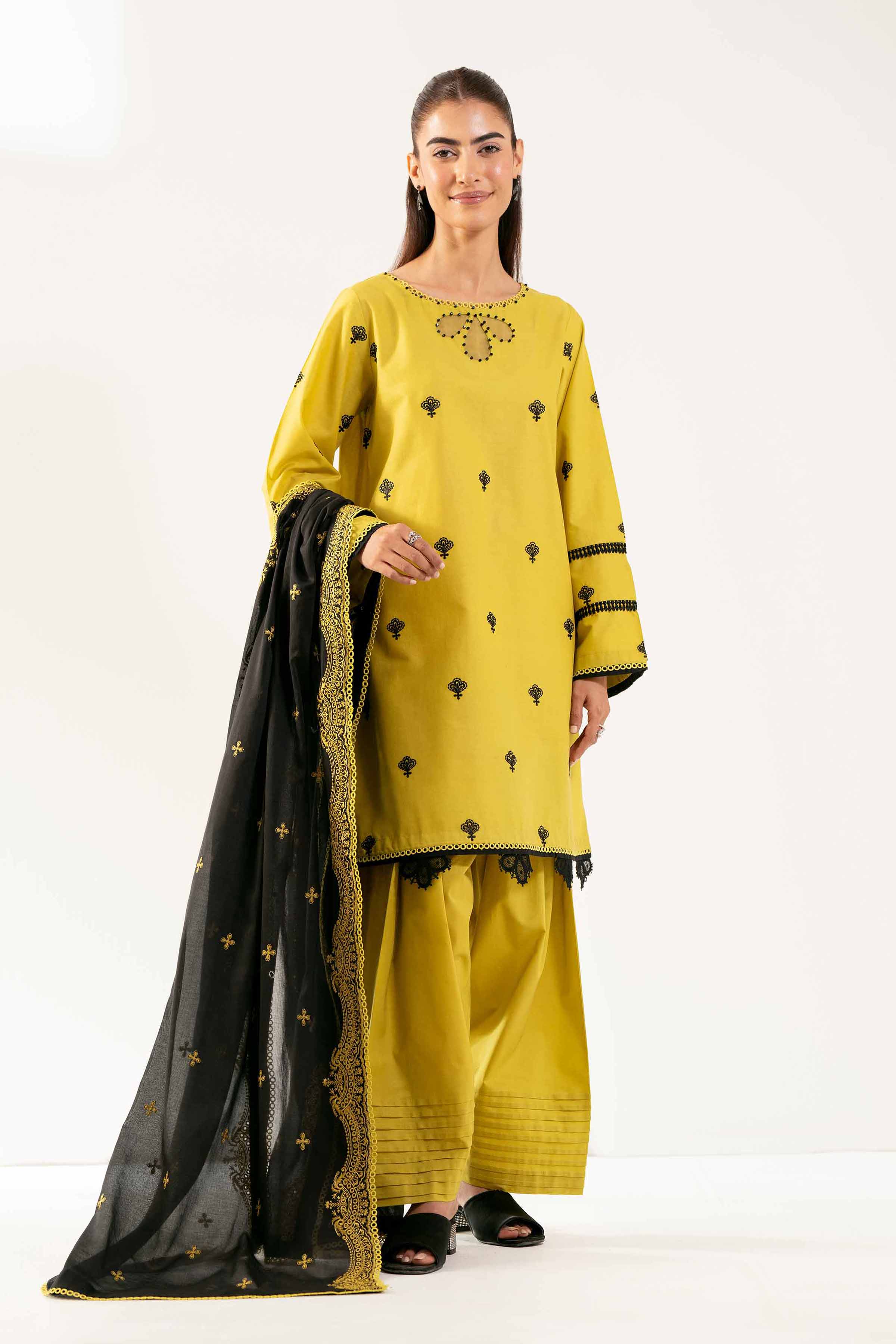 3 Piece - Dyed Embroidered Suit - 42502250 for Women - Unstitched Collection | Nishat | Shop Online