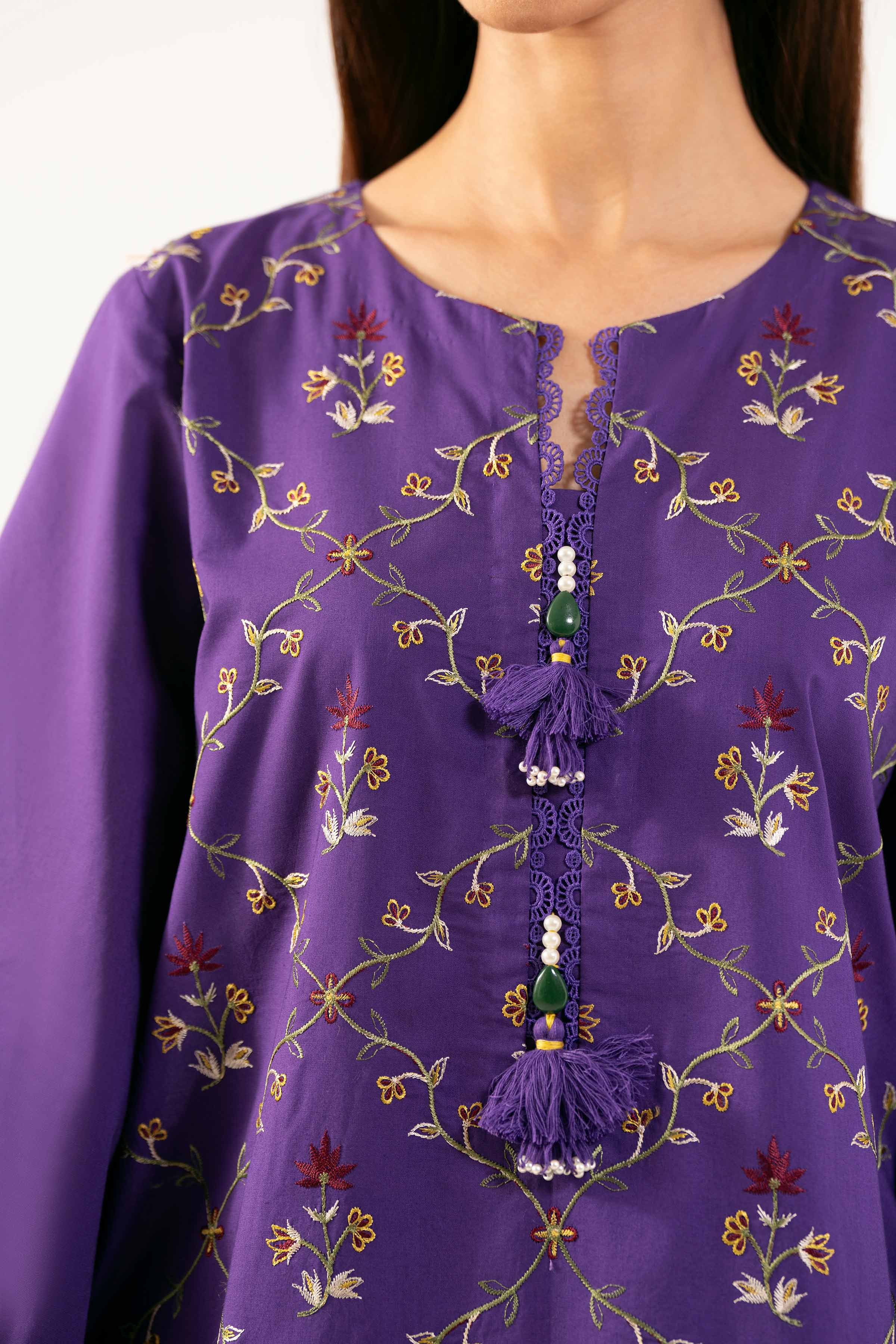 3 Piece - Dyed Embroidered Suit - 42502253 for Women - Unstitched Collection | Nishat | Shop Online