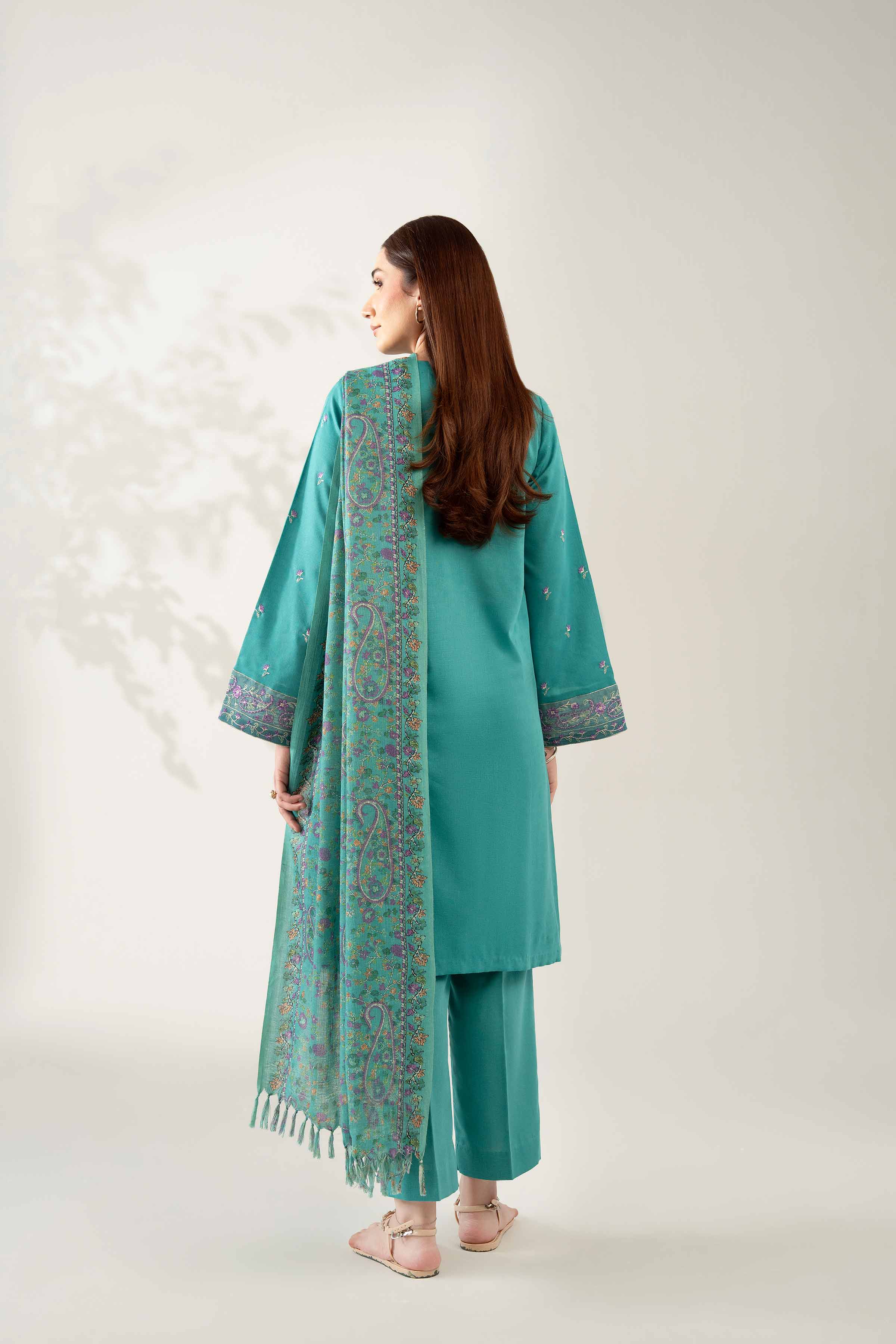 3 Piece - Digital Printed Embroidered Suit - 42502303 for Women - Unstitched Collection | Nishat | Shop Online