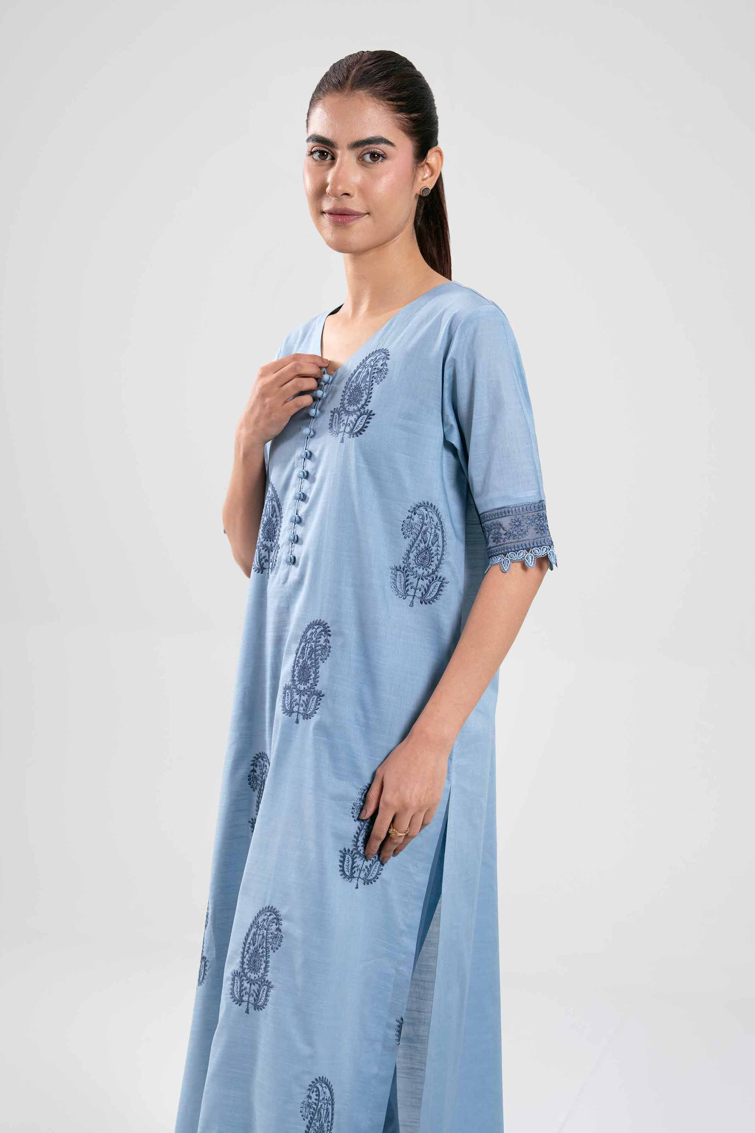 2 Piece - Embroidered Suit - 42502306 for Women - Unstitched Collection | Nishat | Shop Online