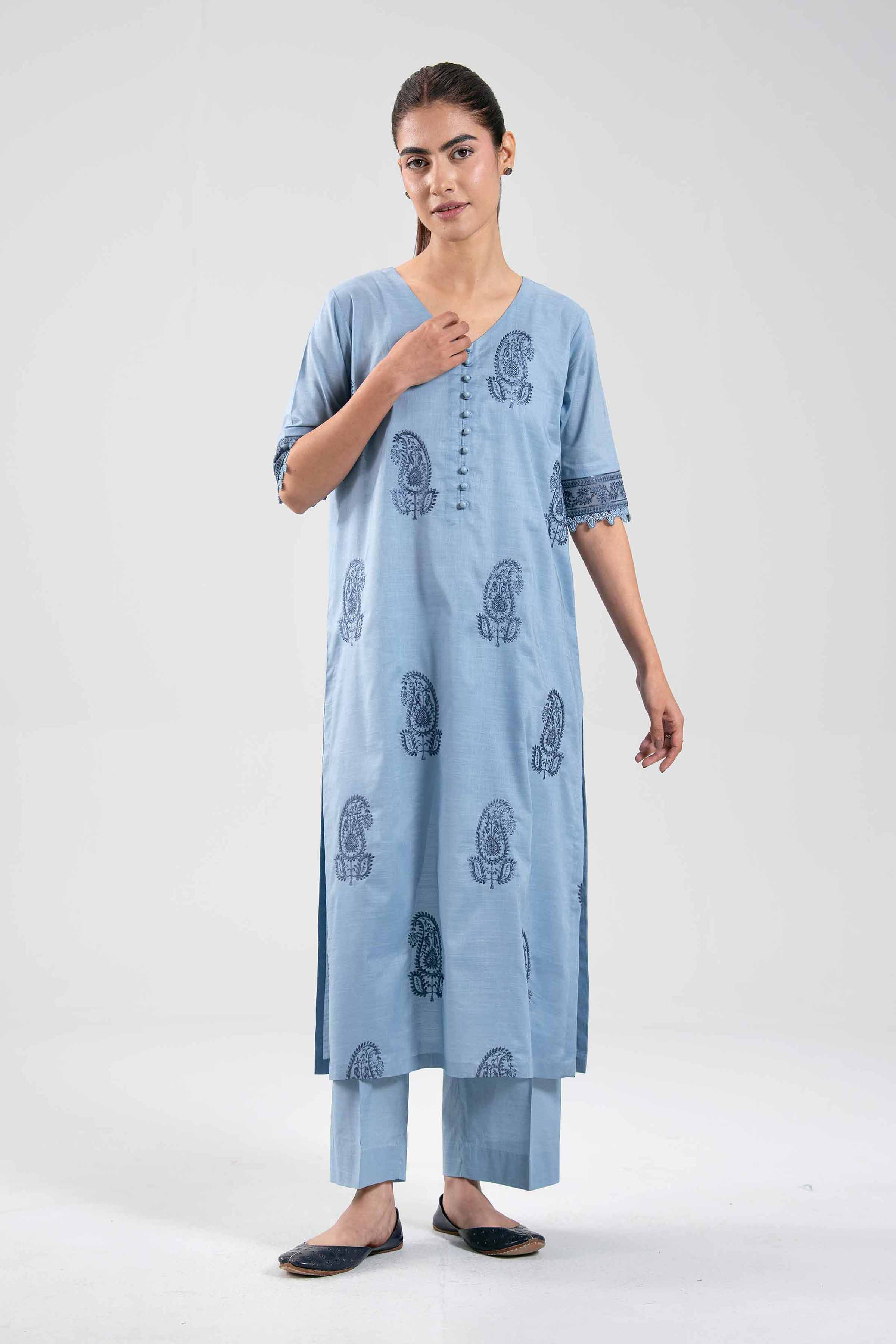 2 Piece - Embroidered Suit - 42502306 for Women - Unstitched Collection | Nishat | Shop Online