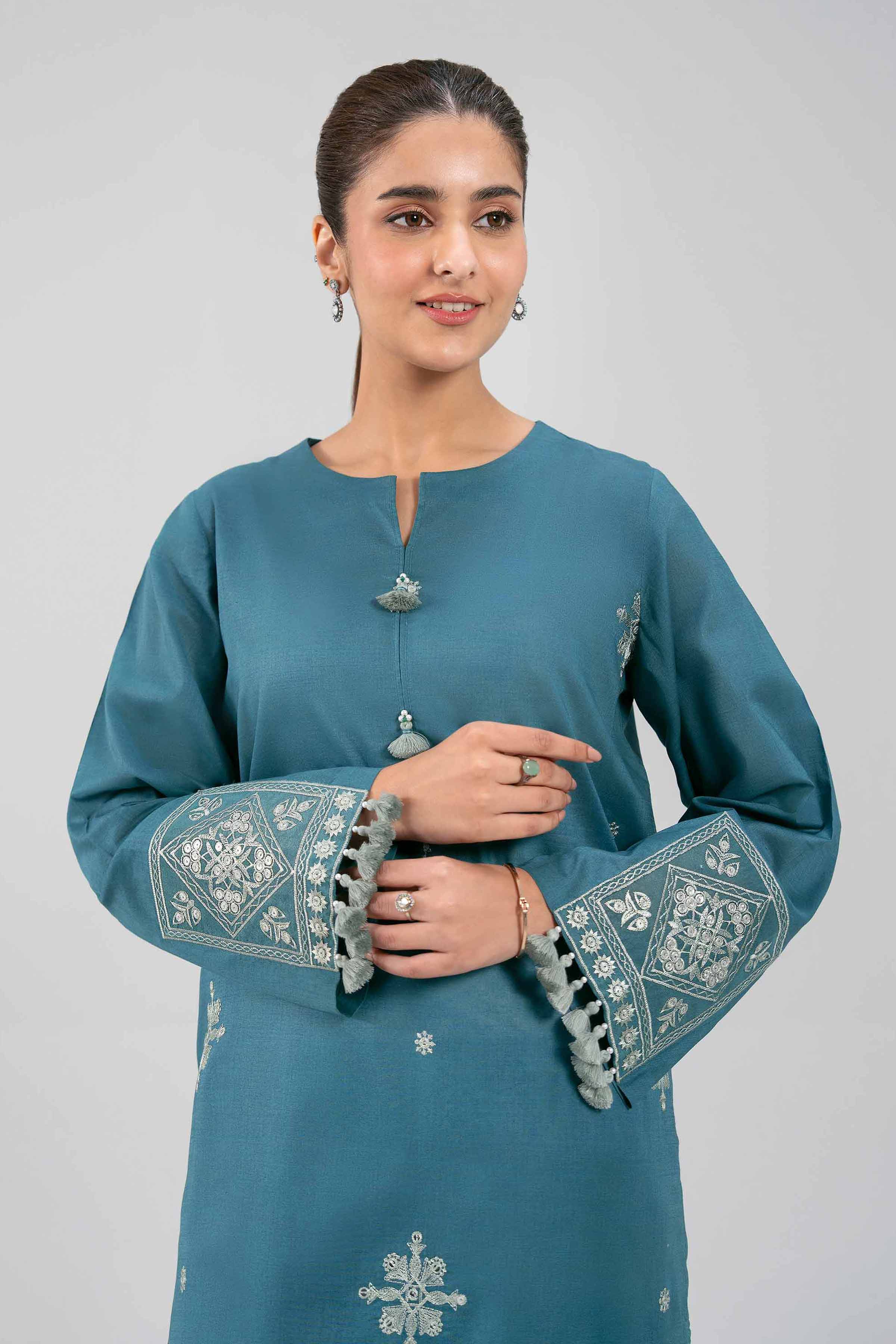 2 Piece - Embroidered Suit - 42502307 for Women - Unstitched Collection | Nishat | Shop Online