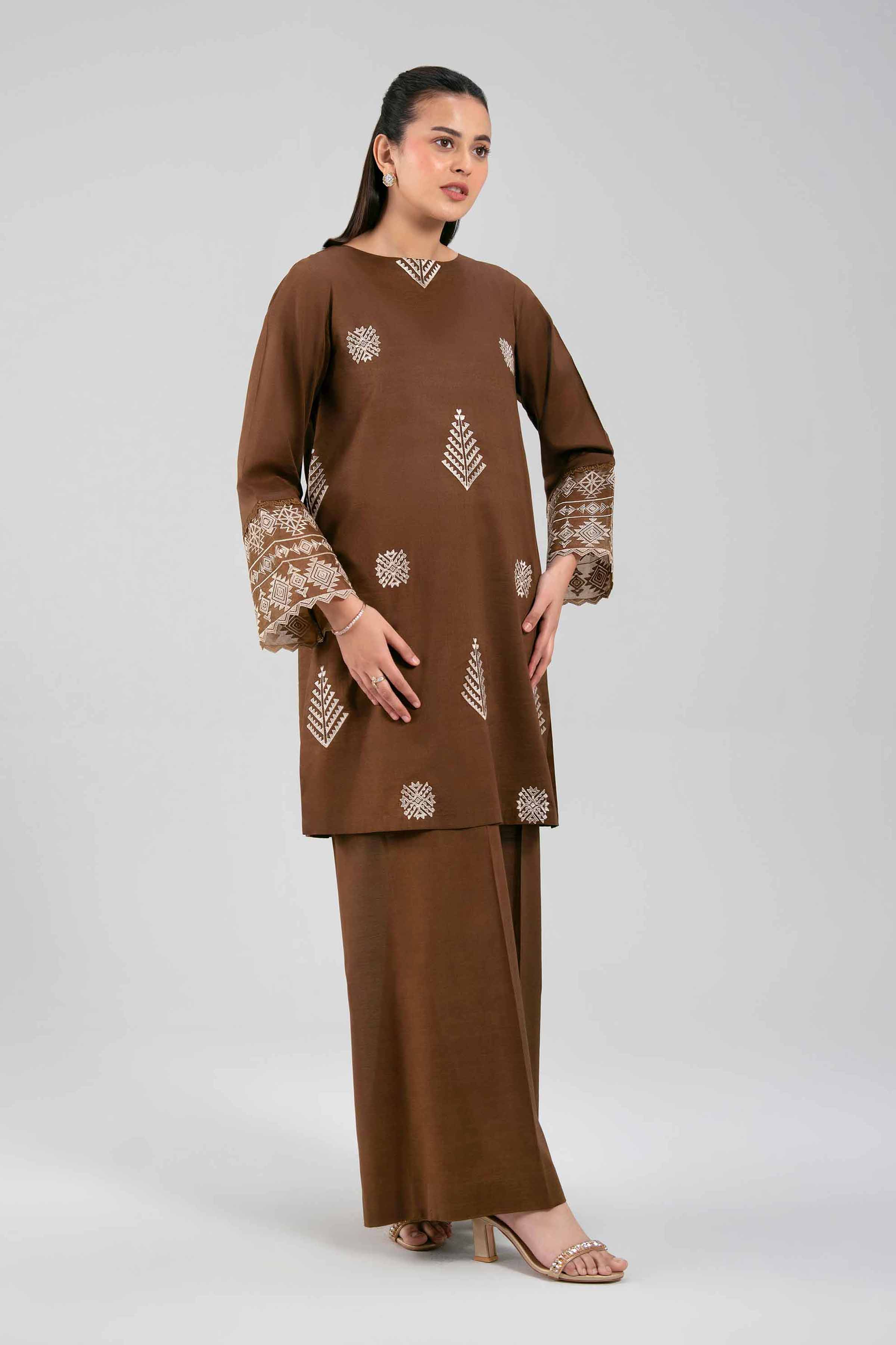 2 Piece - Embroidered Suit - 42502308 for Women - Unstitched Collection | Nishat | Shop Online