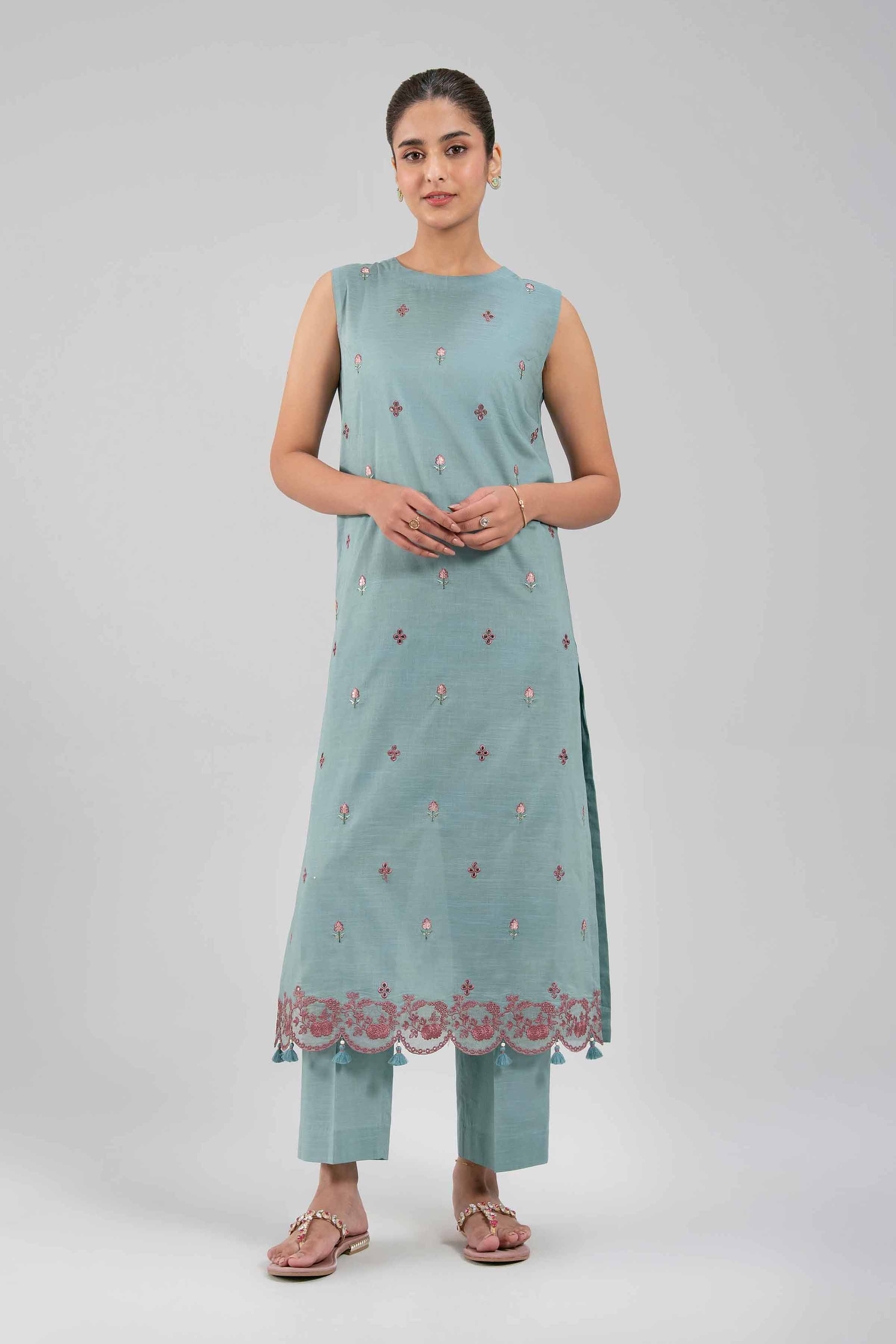 2 Piece - Embroidered Suit - 42502309 for Women - Unstitched Collection | Nishat | Shop Online