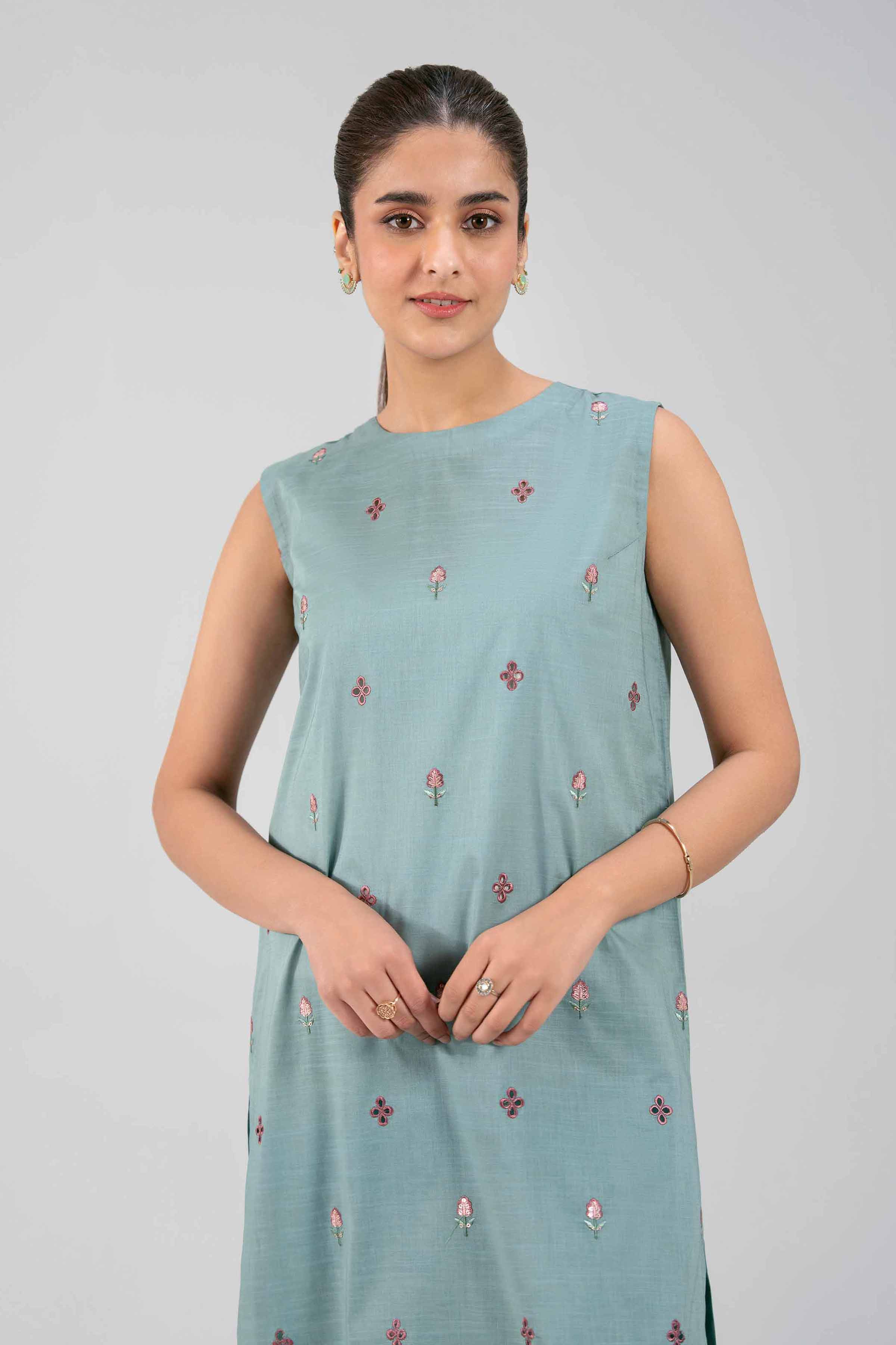 2 Piece - Embroidered Suit - 42502309 for Women - Unstitched Collection | Nishat | Shop Online