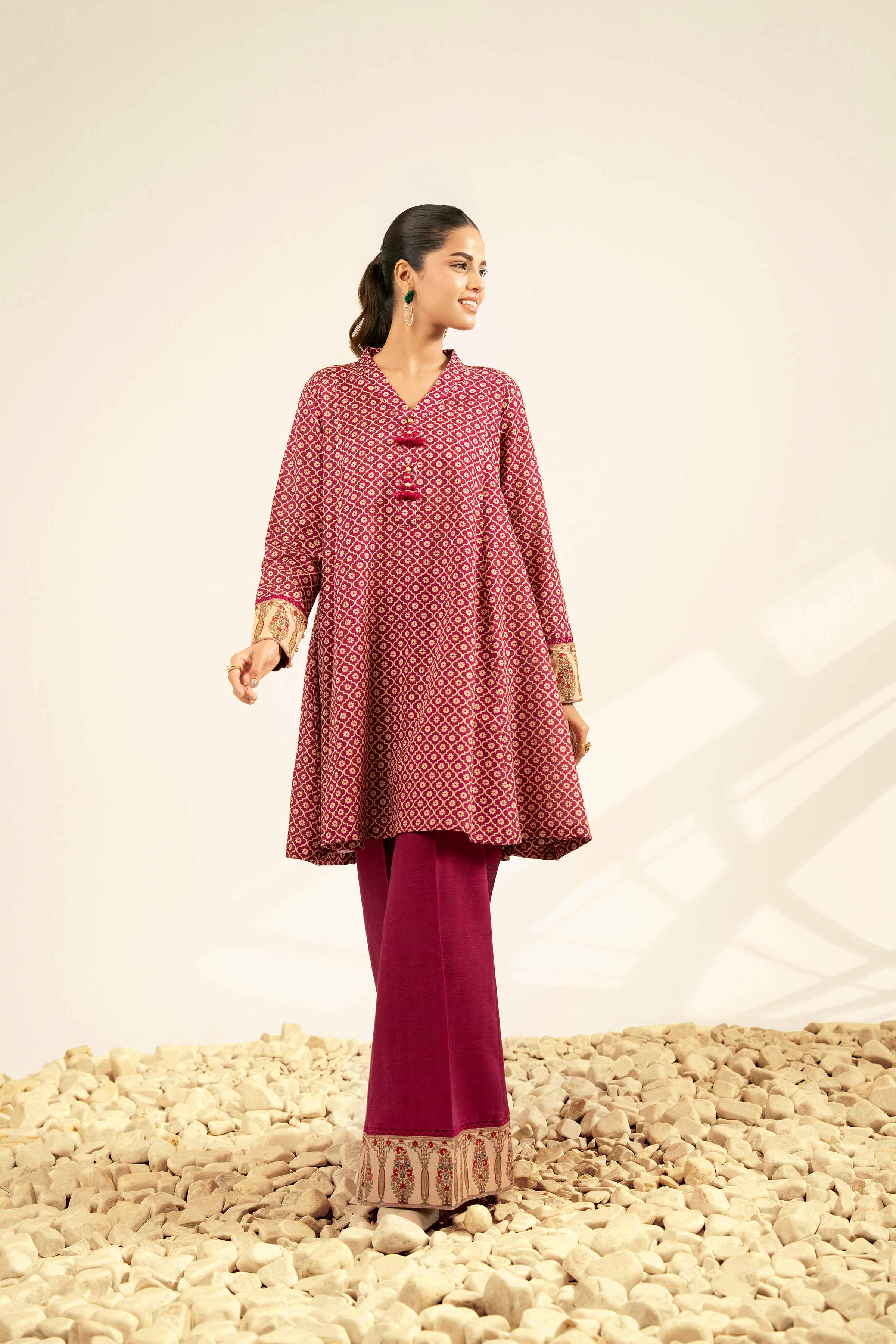 2 Piece - Printed Suit - 42502325 for Women - Unstitched Collection | Nishat | Shop Online