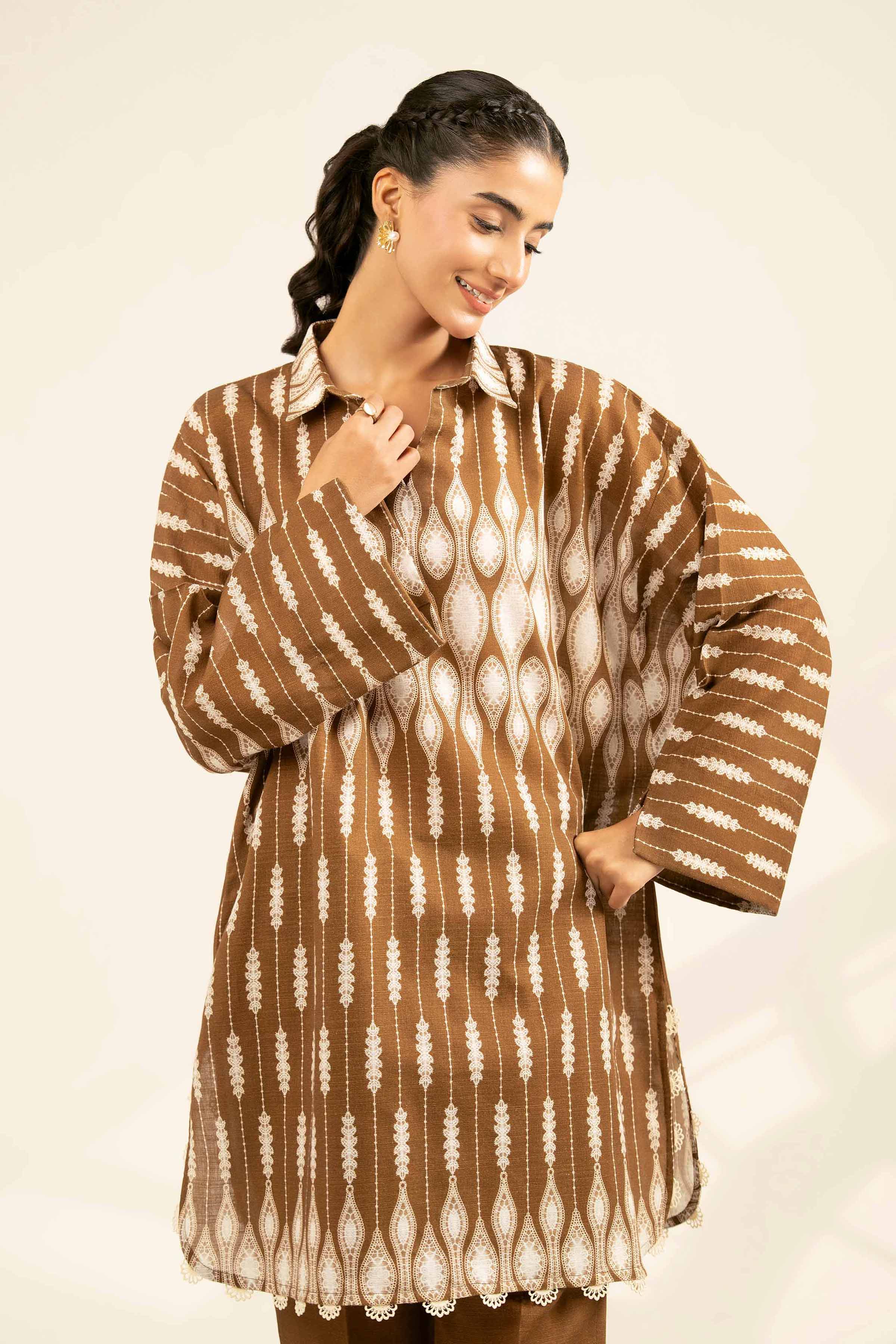 2 Piece - Printed Suit - 42502326 for Women - Unstitched Collection | Nishat | Shop Online