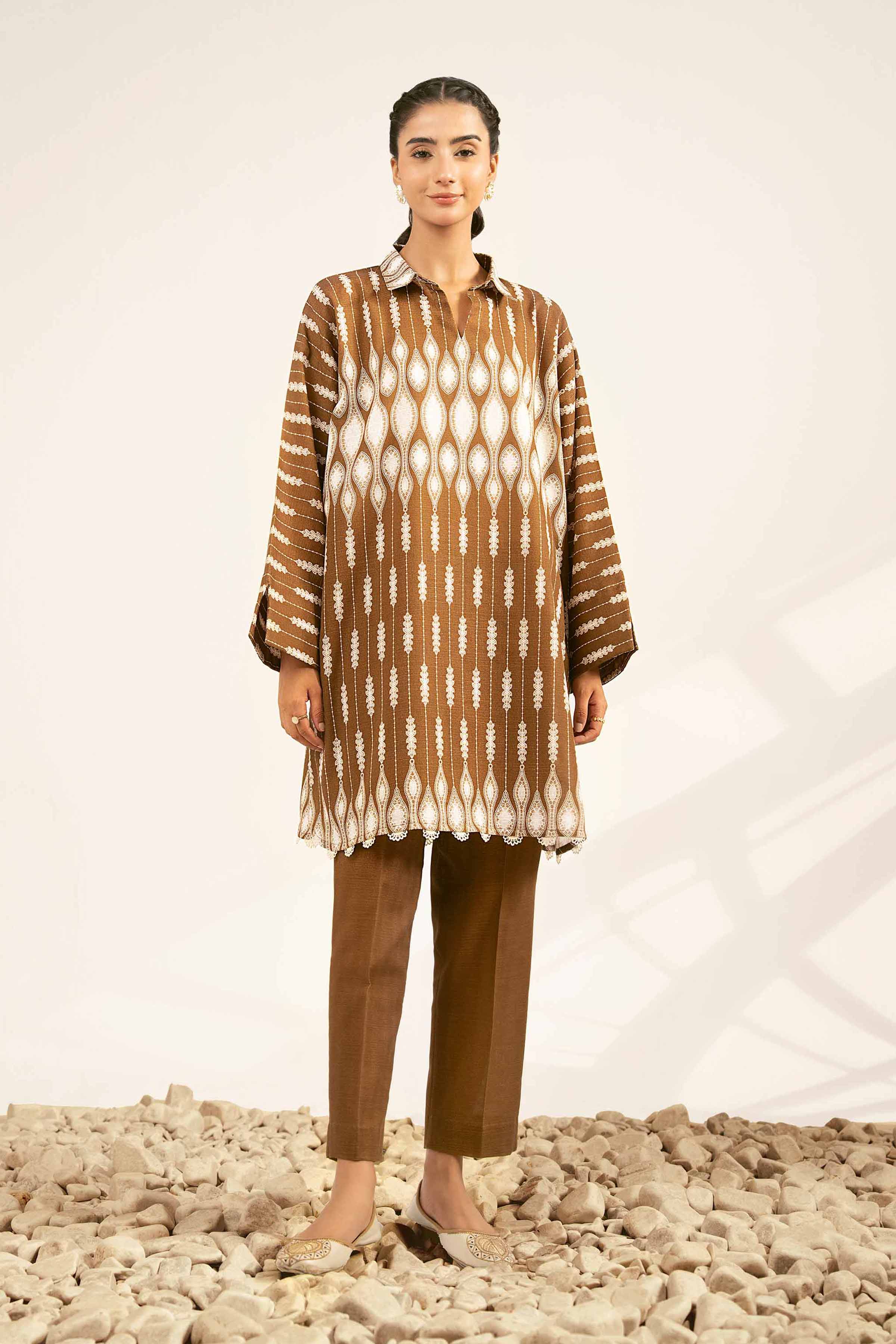 2 Piece - Printed Suit - 42502326 for Women - Unstitched Collection | Nishat | Shop Online