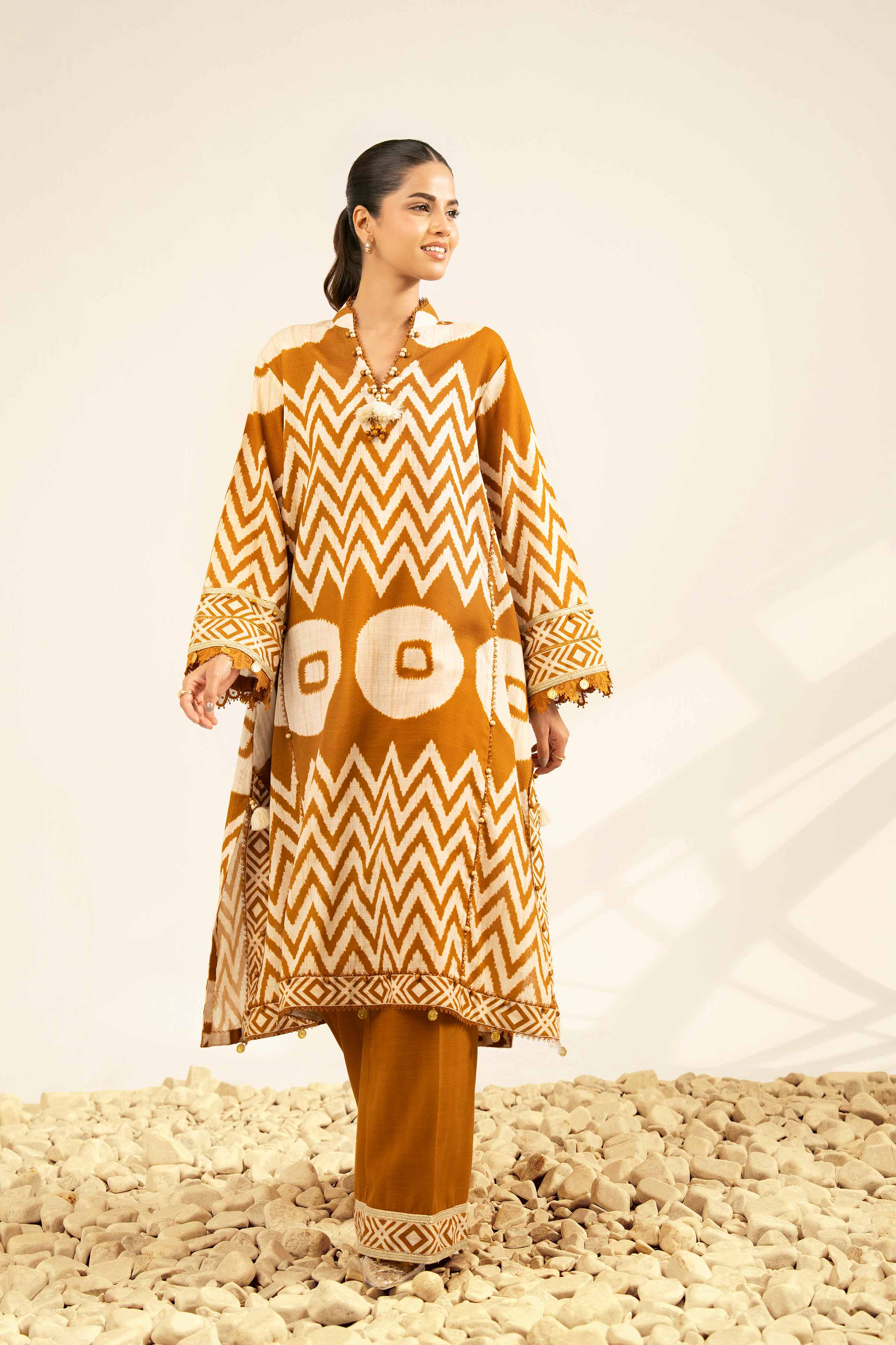 2 Piece - Printed Suit - 42502327 for Women - Unstitched Collection | Nishat | Shop Online