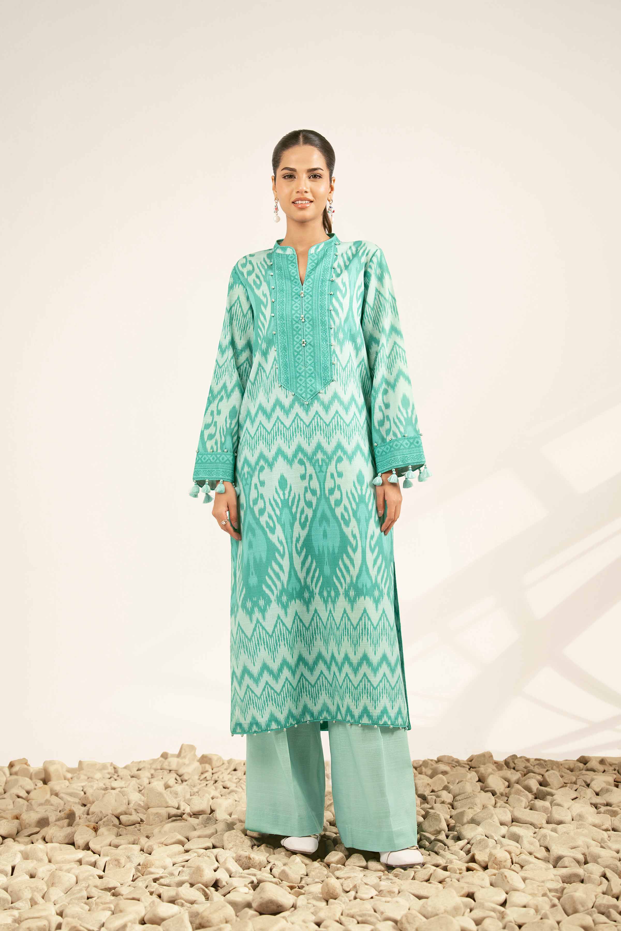 2 Piece - Printed Suit - 42502329 for Women - Unstitched Collection | Nishat | Shop Online