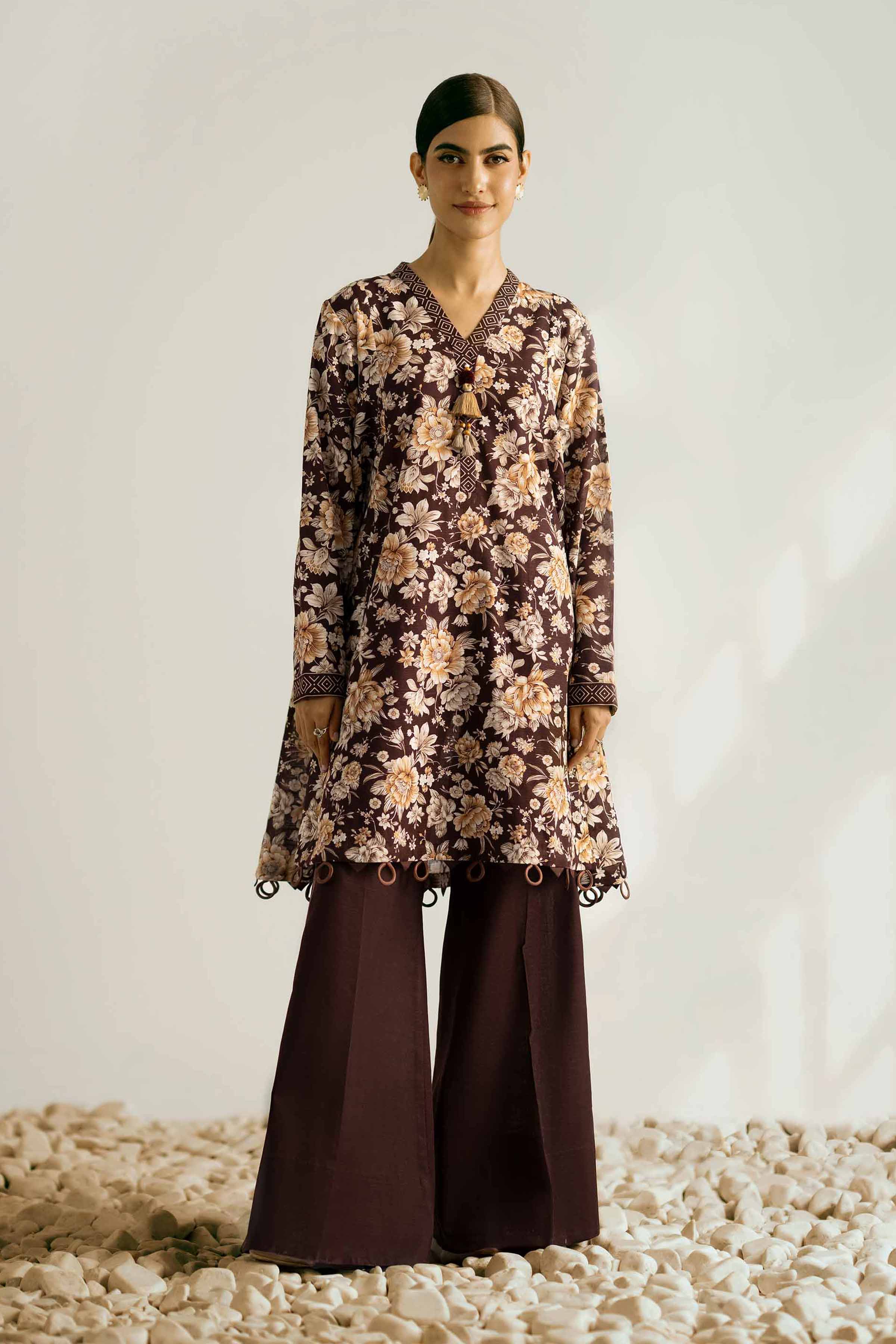 2 Piece - Printed Suit - 42502330 for Women - Unstitched Collection | Nishat | Shop Online