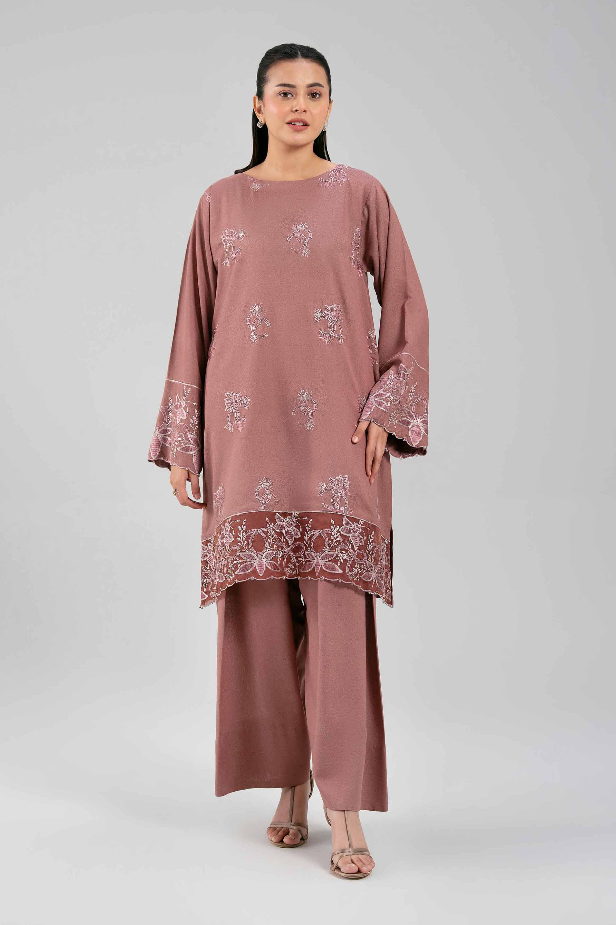 2 Piece - Embroidered Suit - 42502342 for Women - Unstitched Collection | Nishat | Shop Online