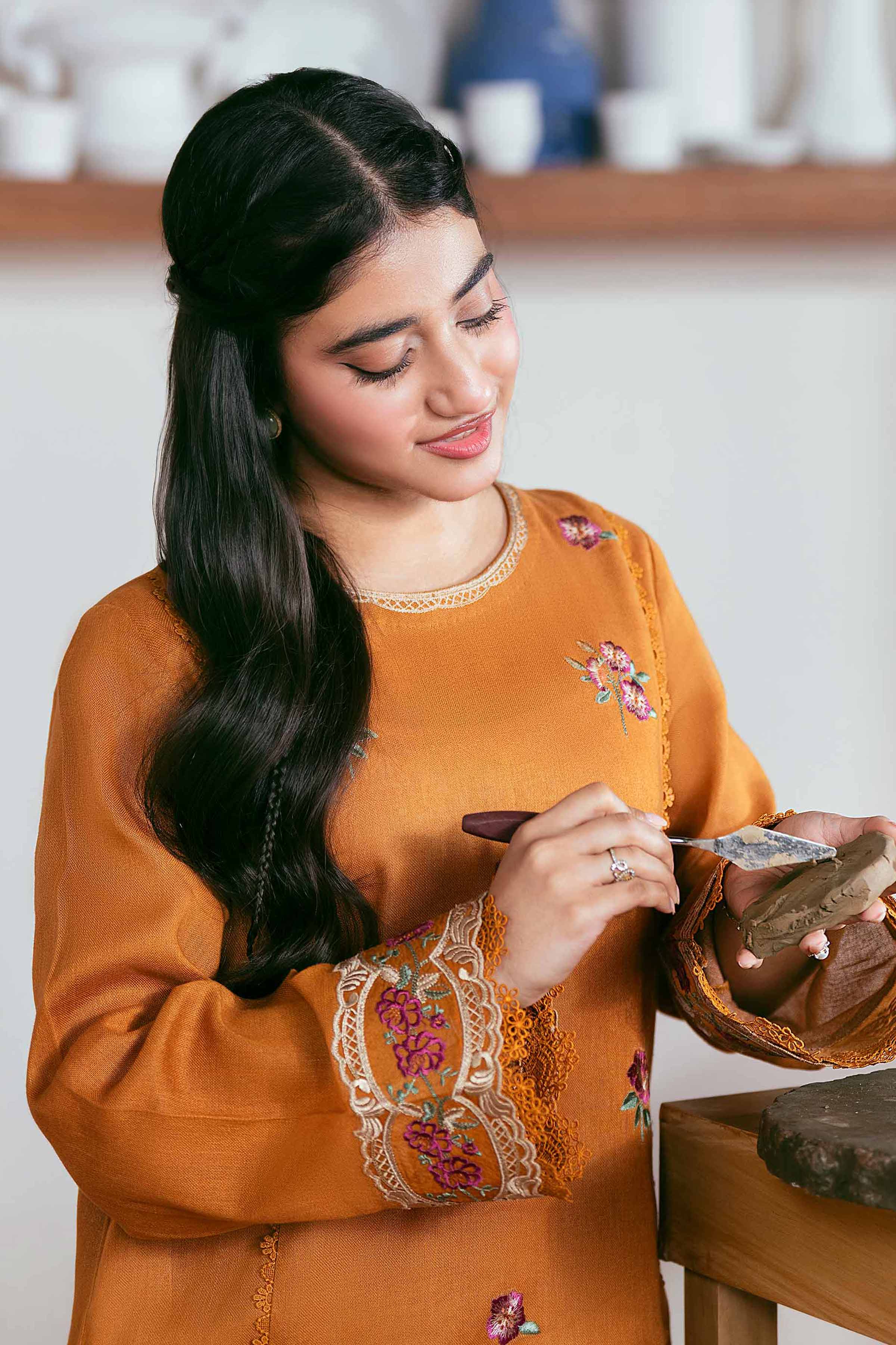 2 Piece - Embroidered Suit - 42502346 for Women - Unstitched Collection | Nishat | Shop Online