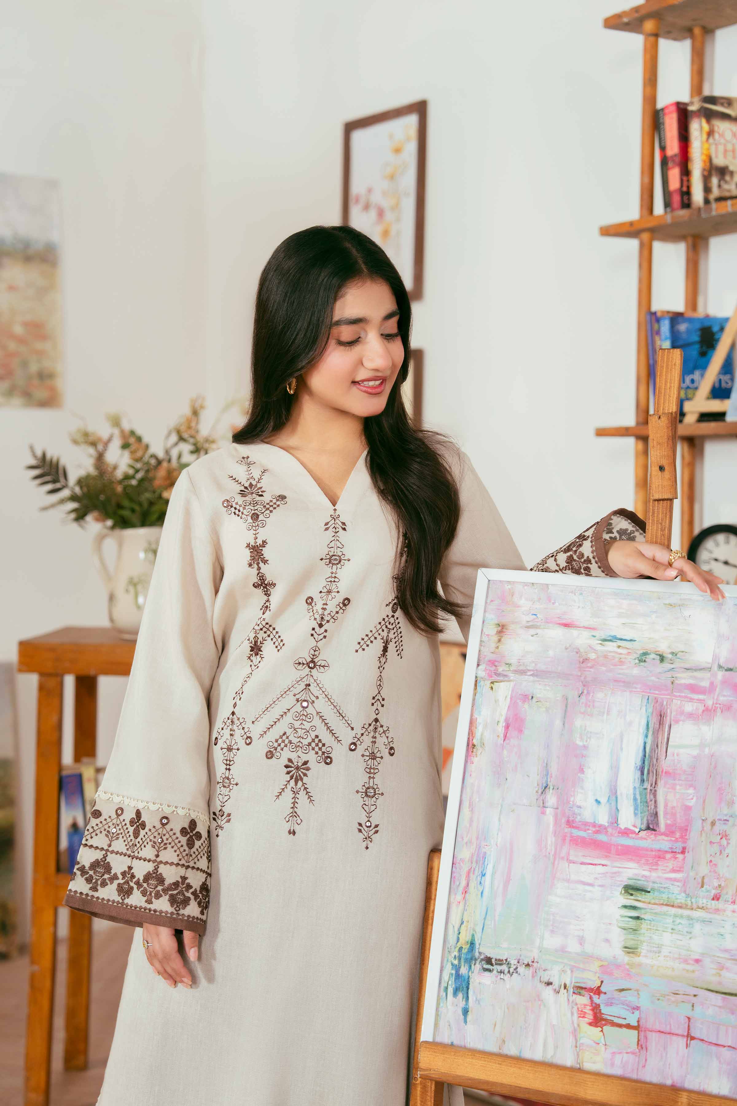 2 Piece - Embroidered Suit - 42502347 for Women - Unstitched Collection | Nishat | Shop Online