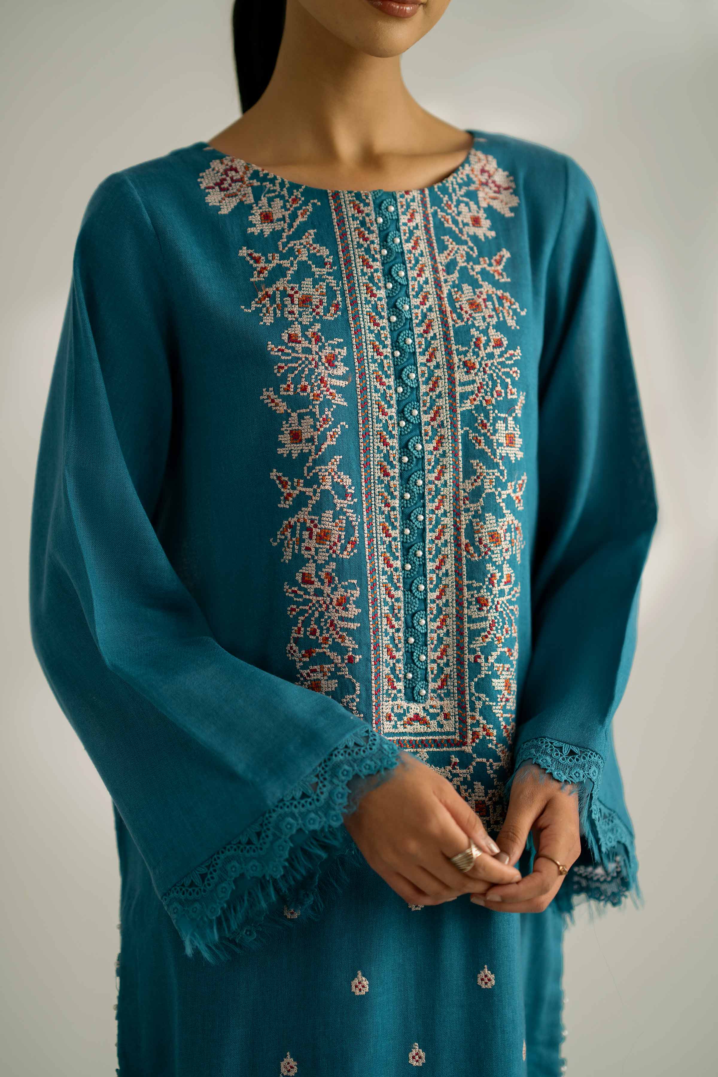 2 Piece - Embroidered Suit - 42502351 for Women - Unstitched Collection | Nishat | Shop Online