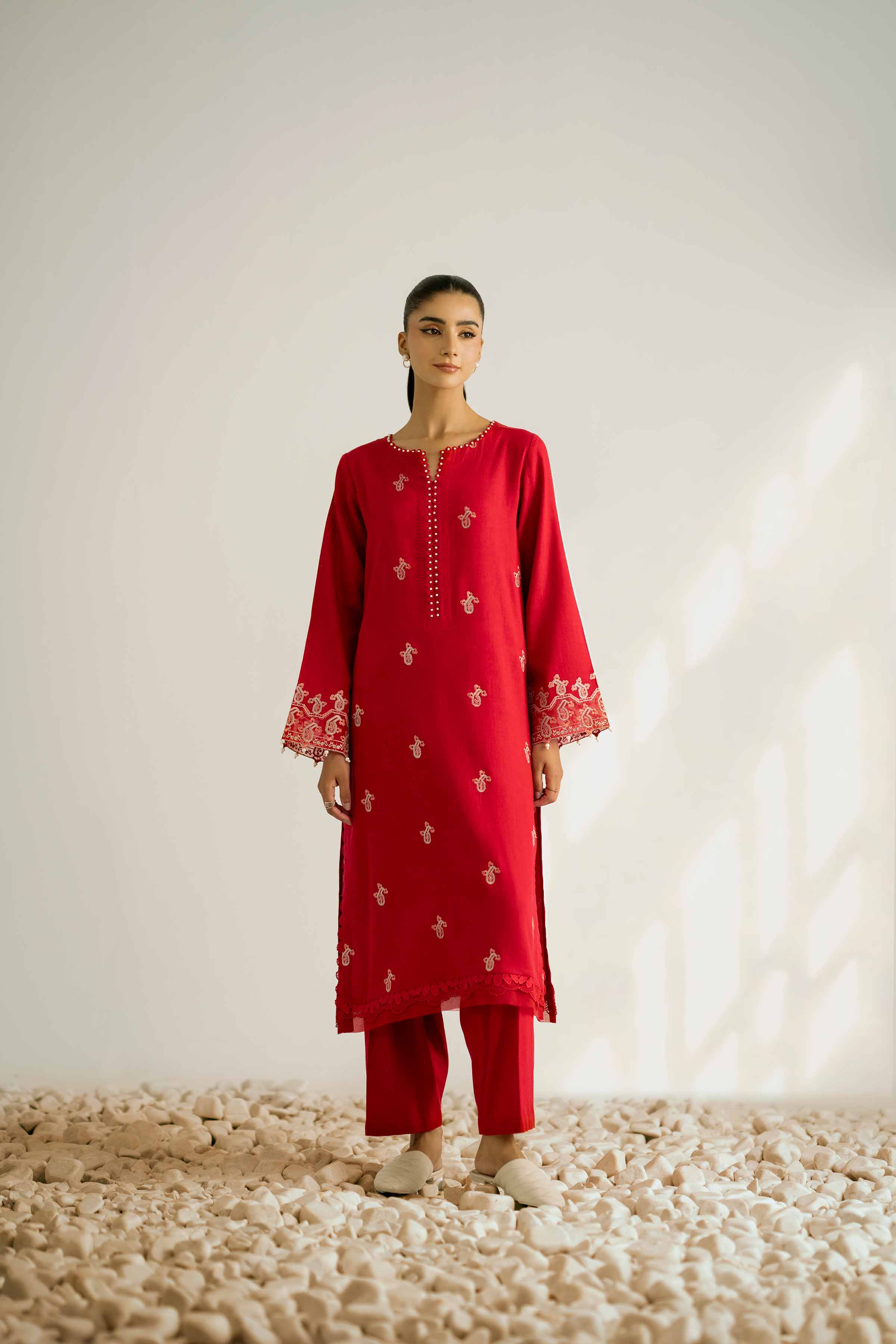 2 Piece - Embroidered Suit - 42502353 for Women - Unstitched Collection | Nishat | Shop Online
