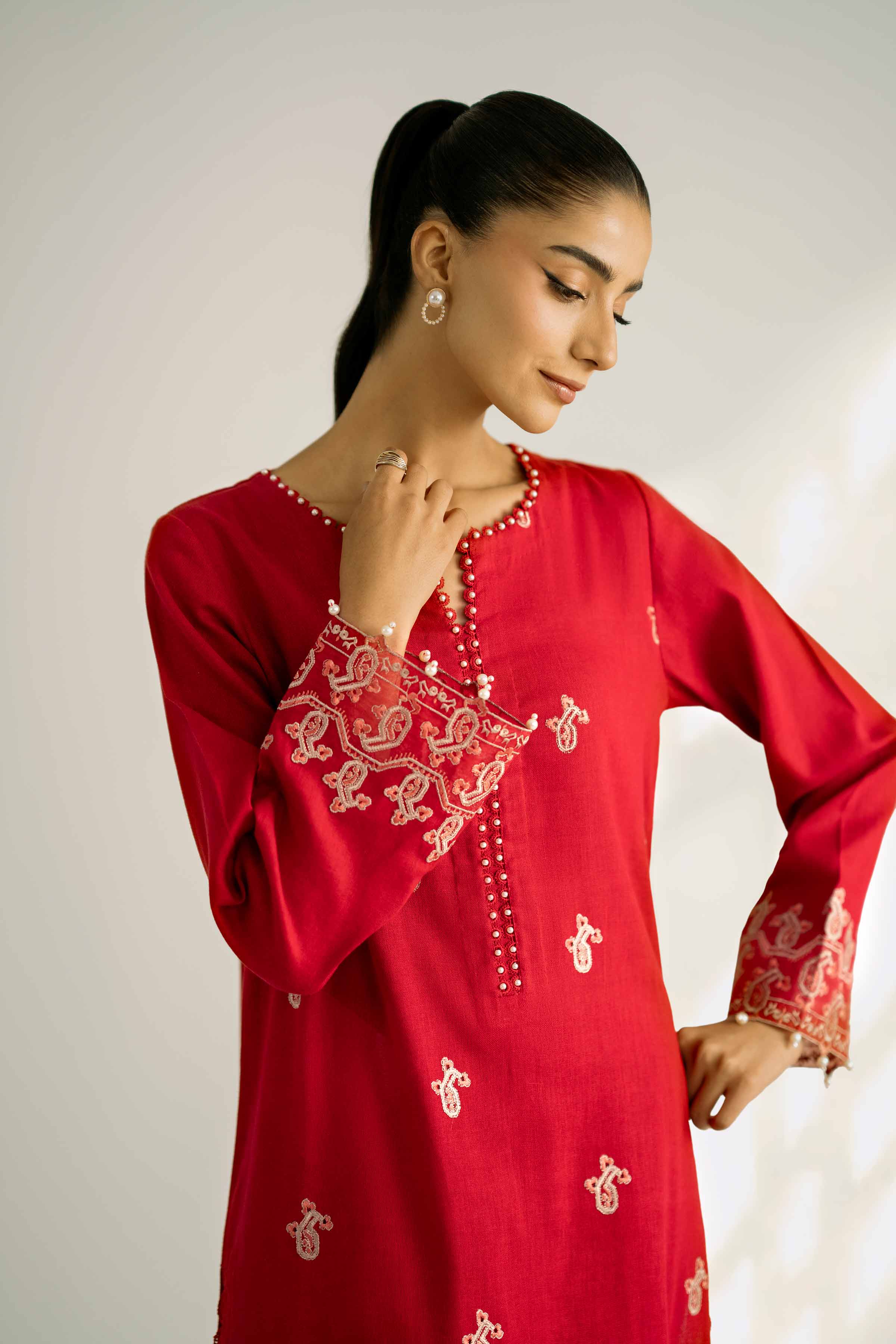 2 Piece - Embroidered Suit - 42502353 for Women - Unstitched Collection | Nishat | Shop Online