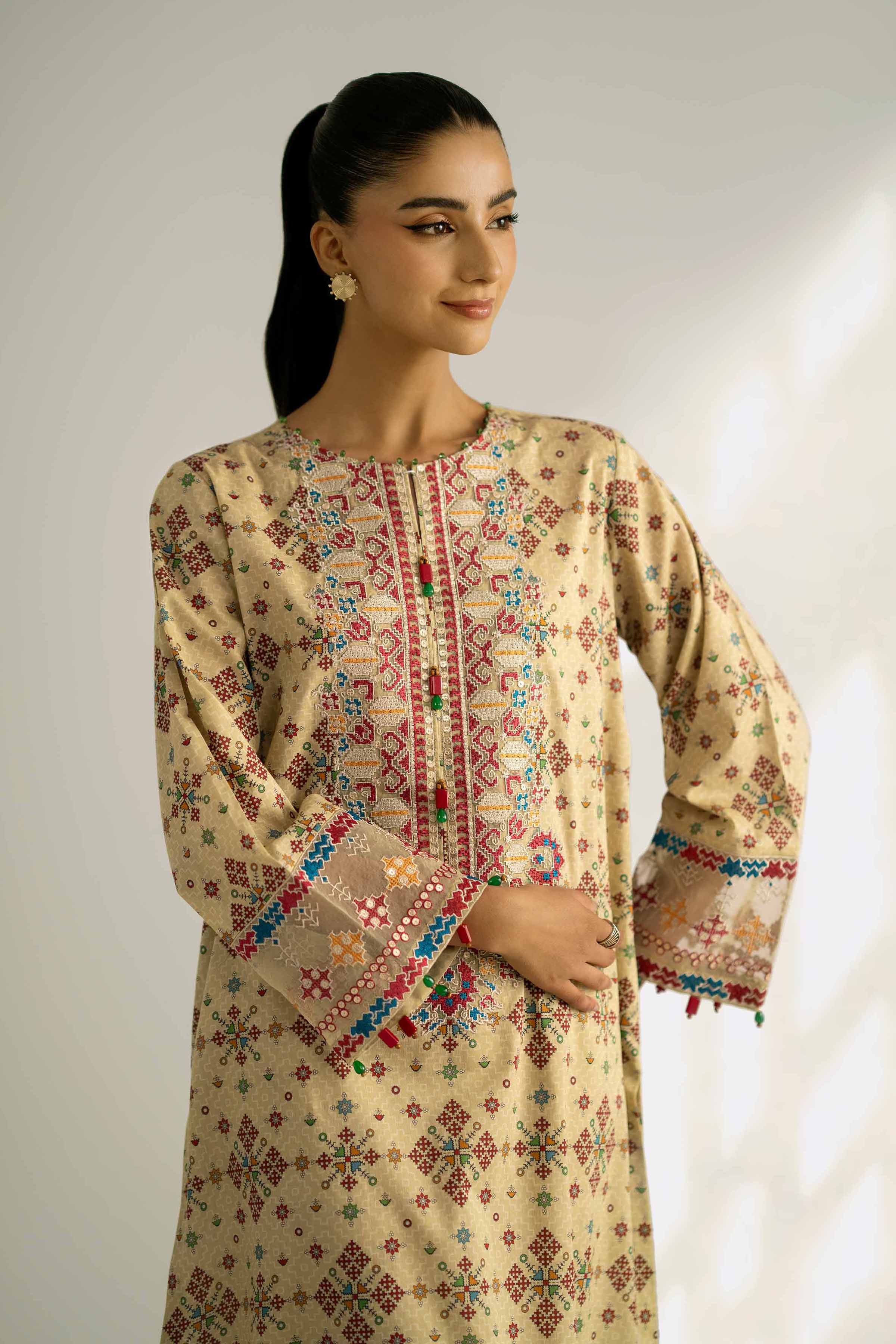 2 Piece - Printed Embroidered Suit - 42502354 for Women - Unstitched Collection | Nishat | Shop Online