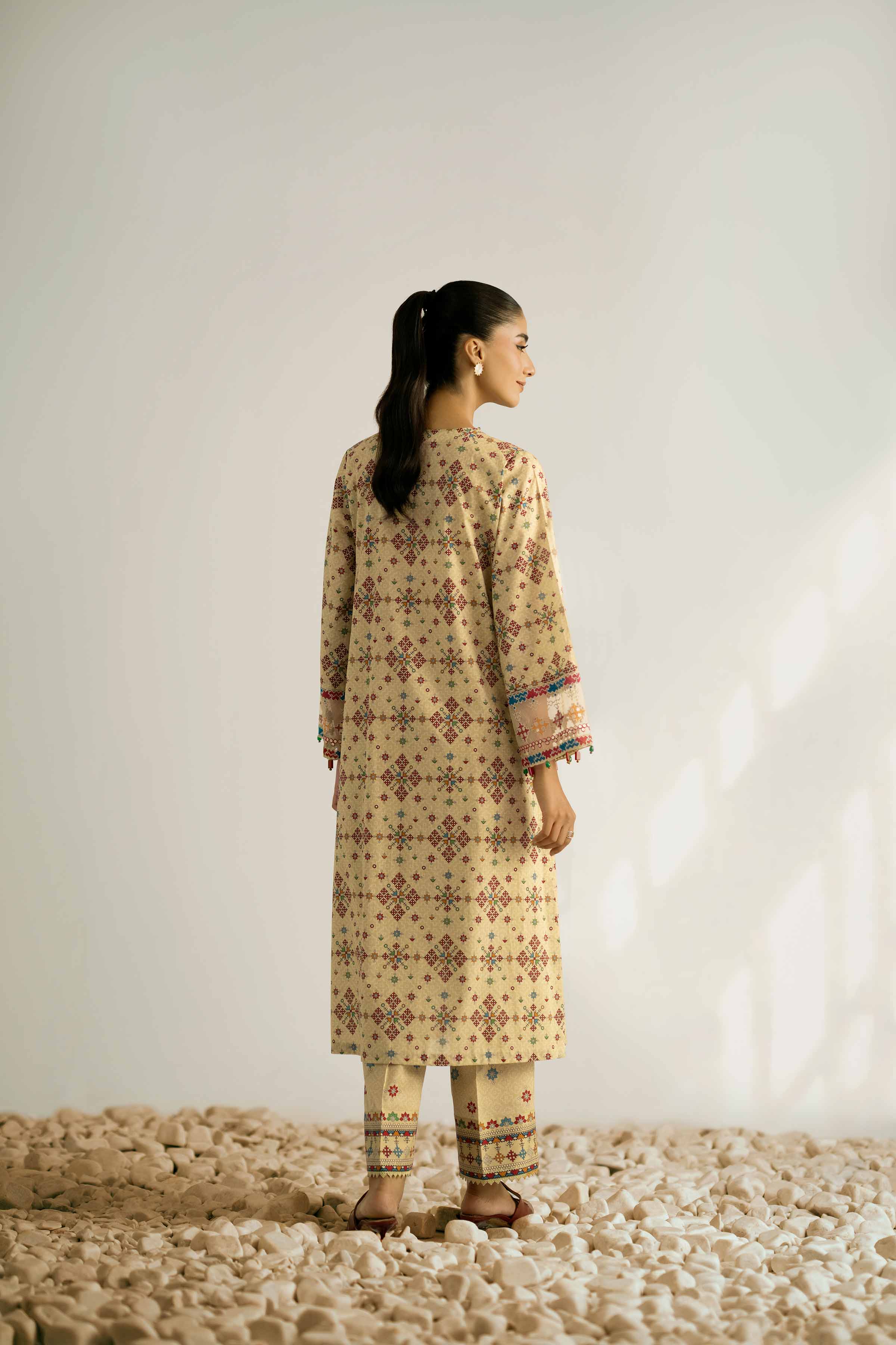 2 Piece - Printed Embroidered Suit - 42502354 for Women - Unstitched Collection | Nishat | Shop Online
