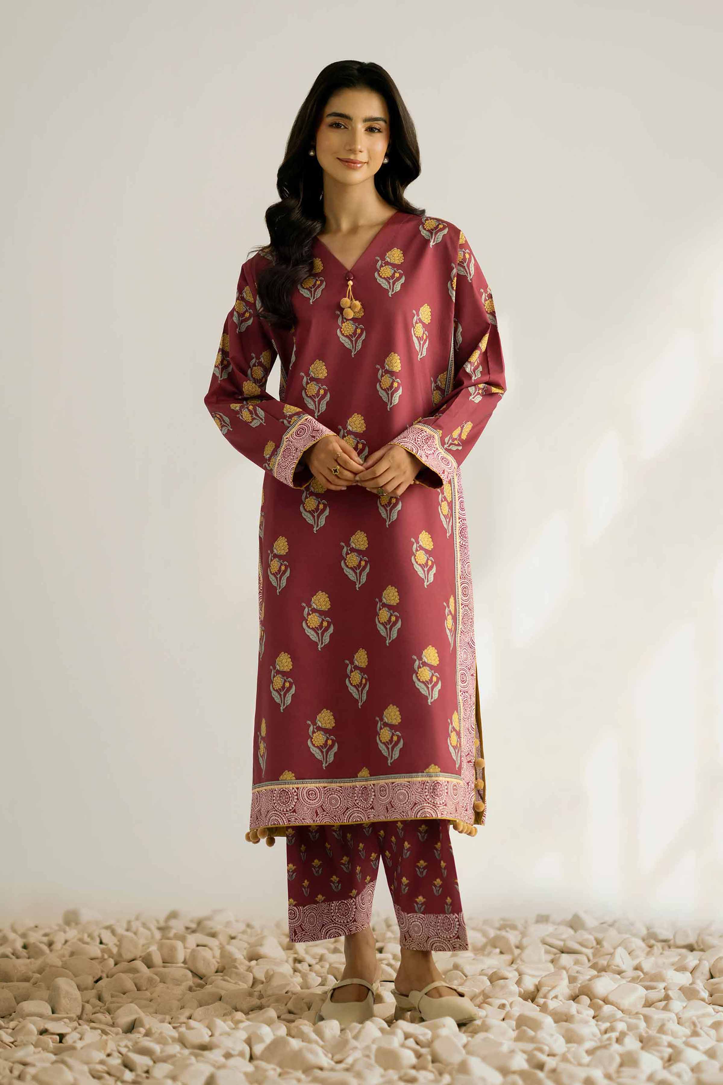 2 Piece - Printed Suit - 42502362 for Women - Unstitched Collection | Nishat | Shop Online