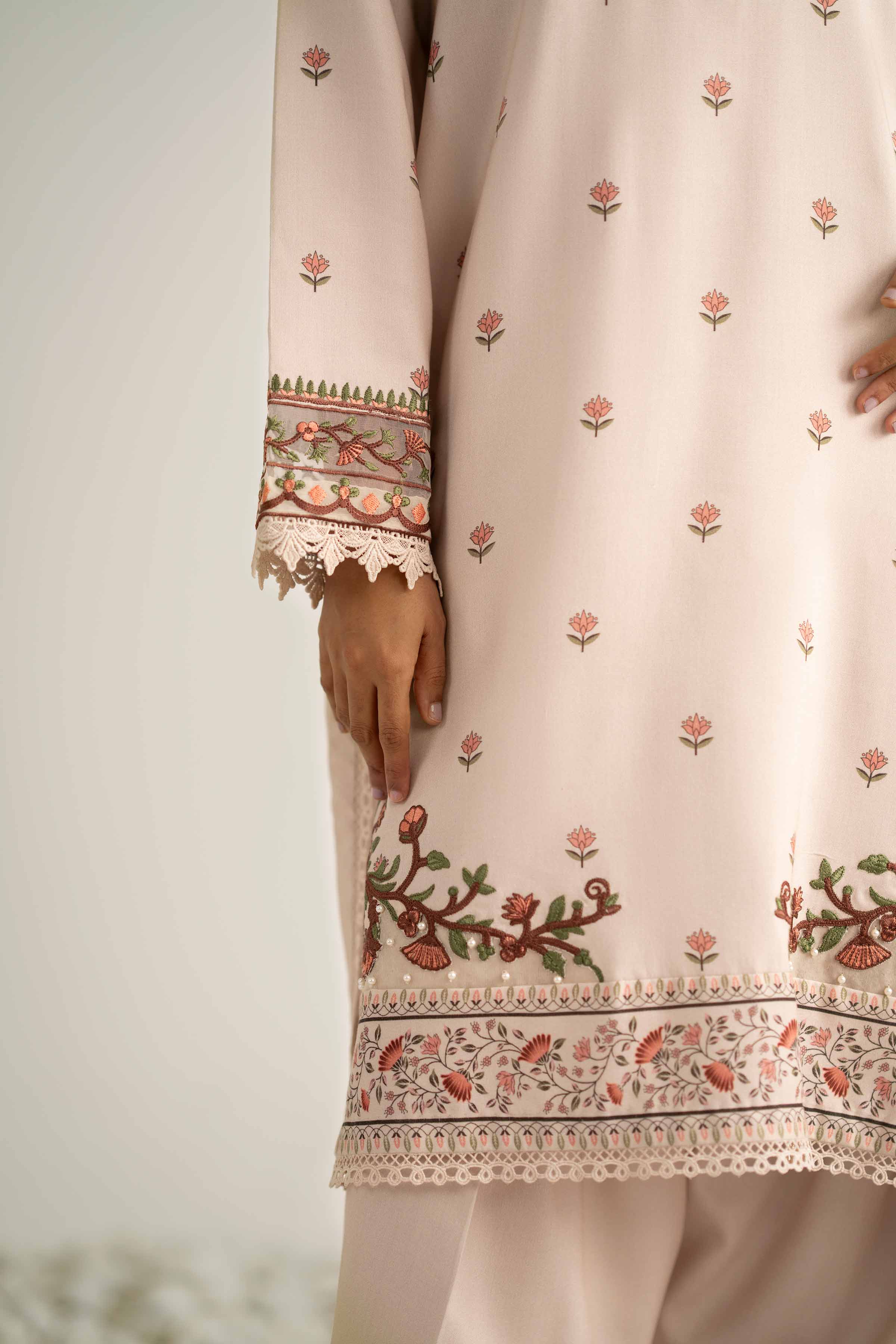 3 Piece - Printed Embroidered Suit - 42502364 for Women - Unstitched Collection | Nishat | Shop Online