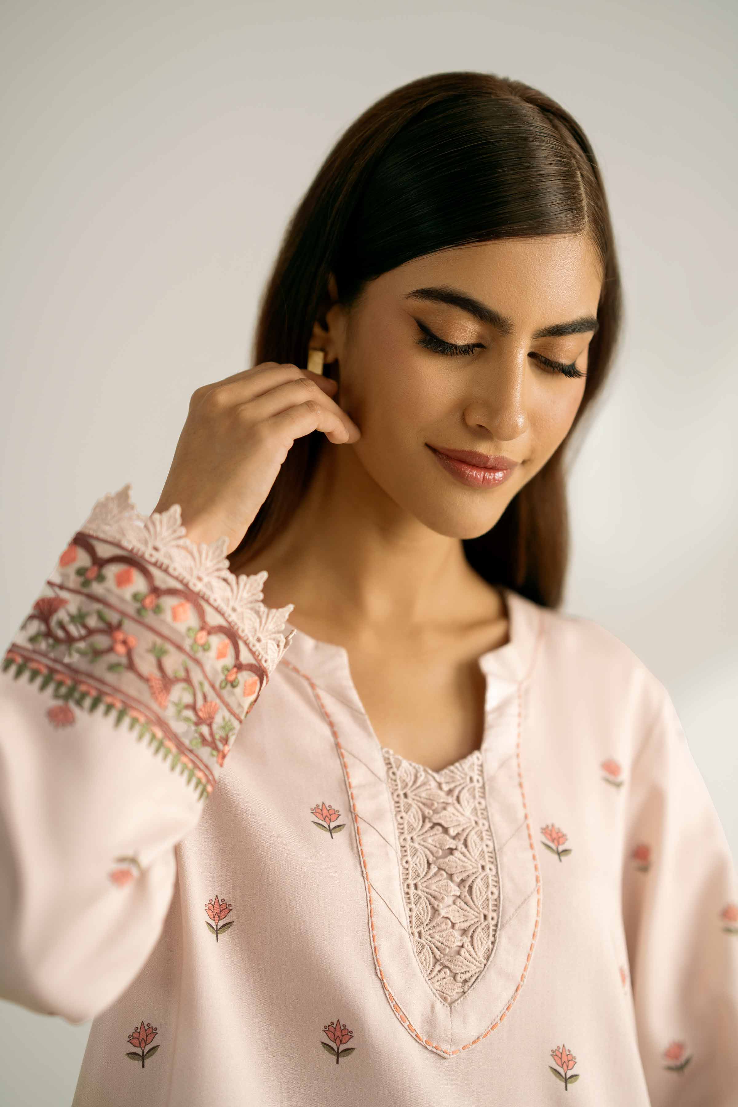 3 Piece - Printed Embroidered Suit - 42502364 for Women - Unstitched Collection | Nishat | Shop Online