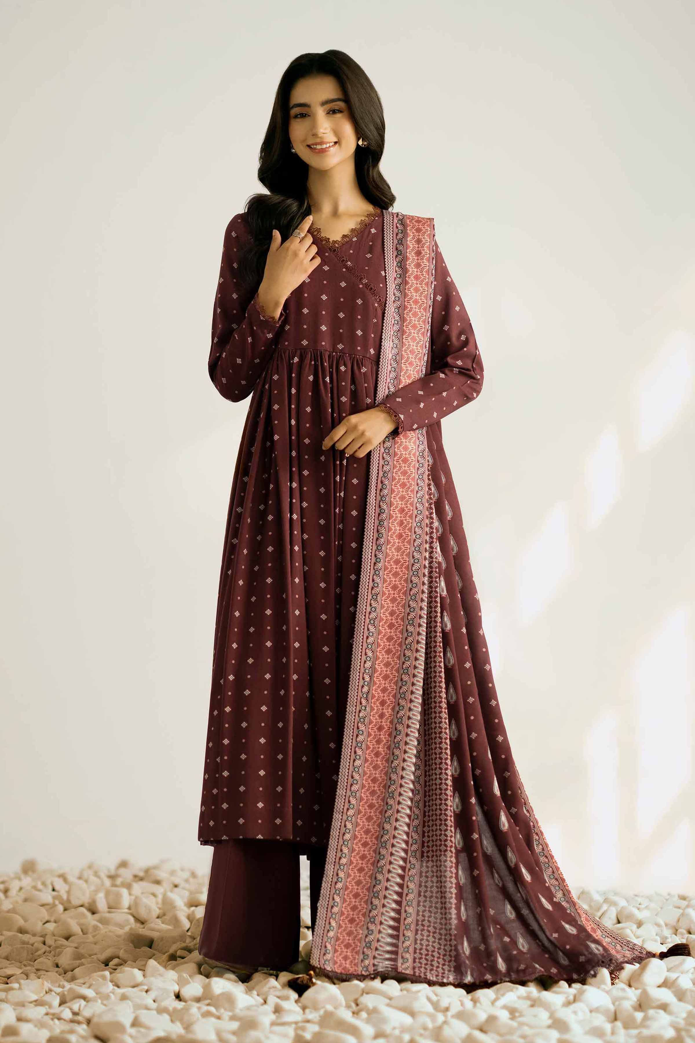 3 Piece - Printed Suit - 42502370 for Women - Unstitched Collection | Nishat | Shop Online