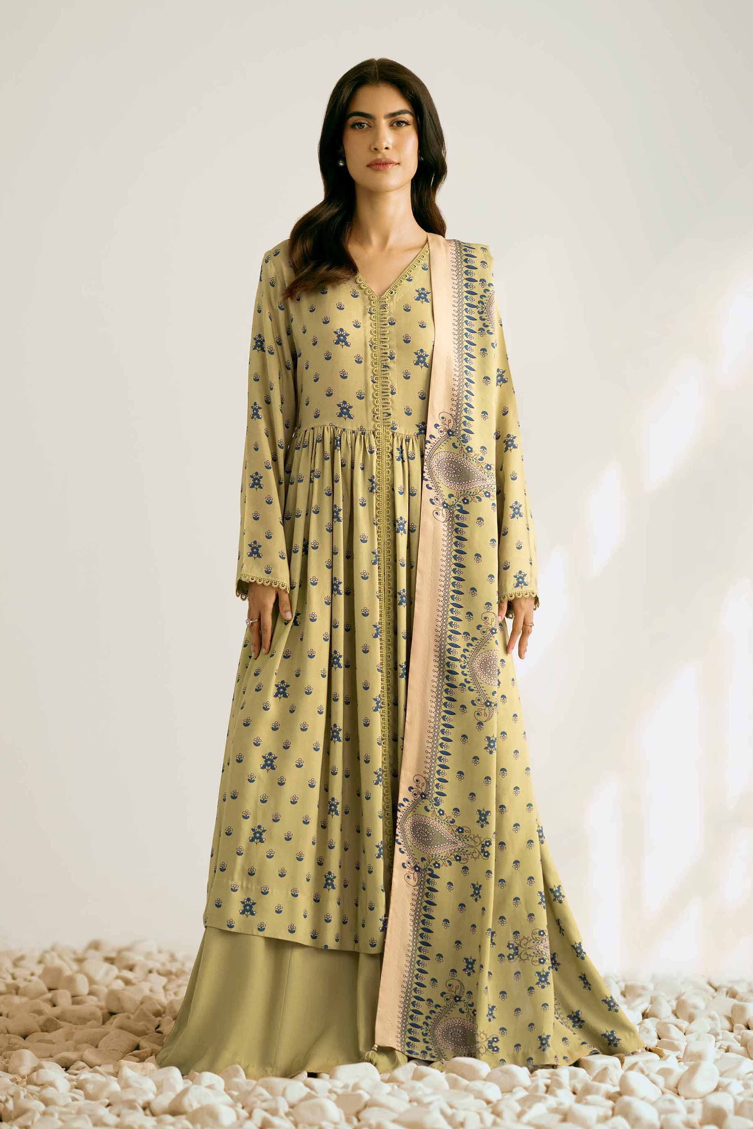 3 Piece - Printed Suit - 42502371 for Women - Unstitched Collection | Nishat | Shop Online