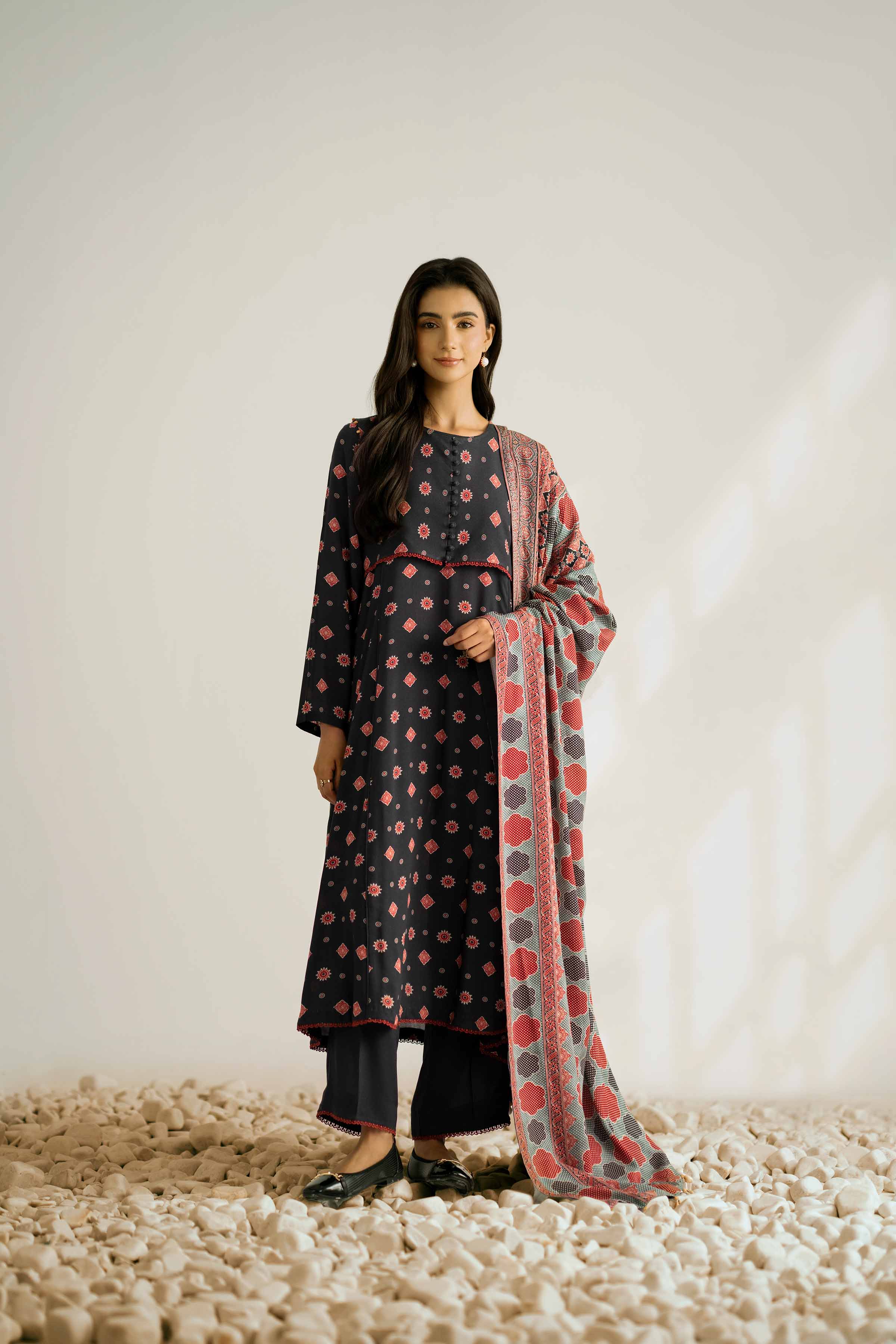 3 Piece - Printed Suit - 42502373 for Women - Unstitched Collection | Nishat | Shop Online