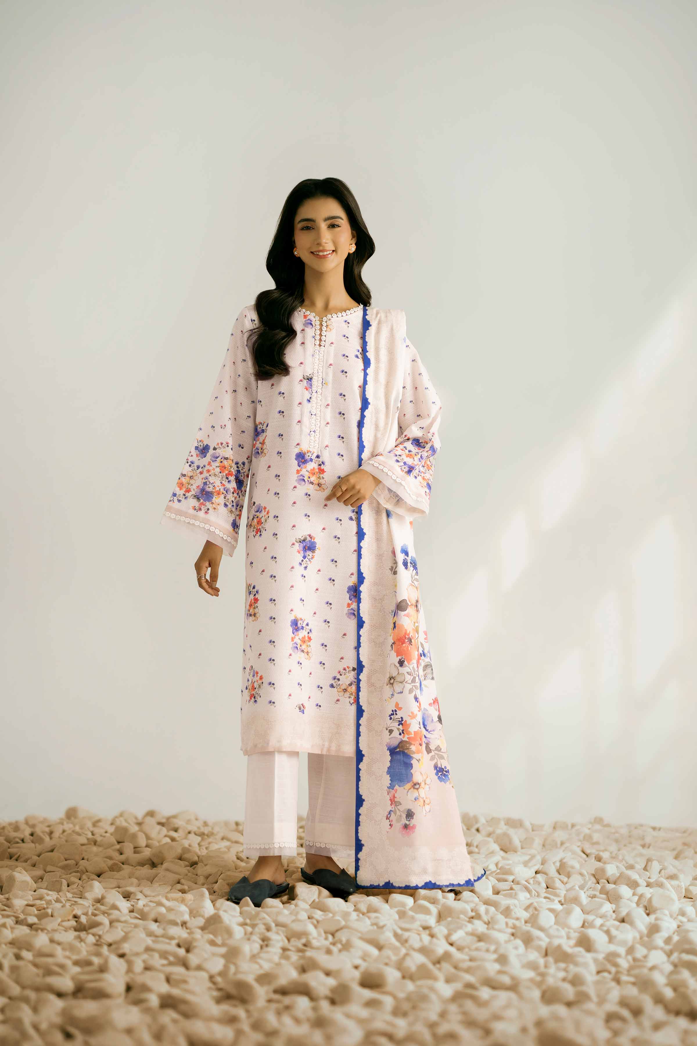 3 Piece - Digital Printed Suit - 42502414 for Women - Unstitched Collection | Nishat | Shop Online