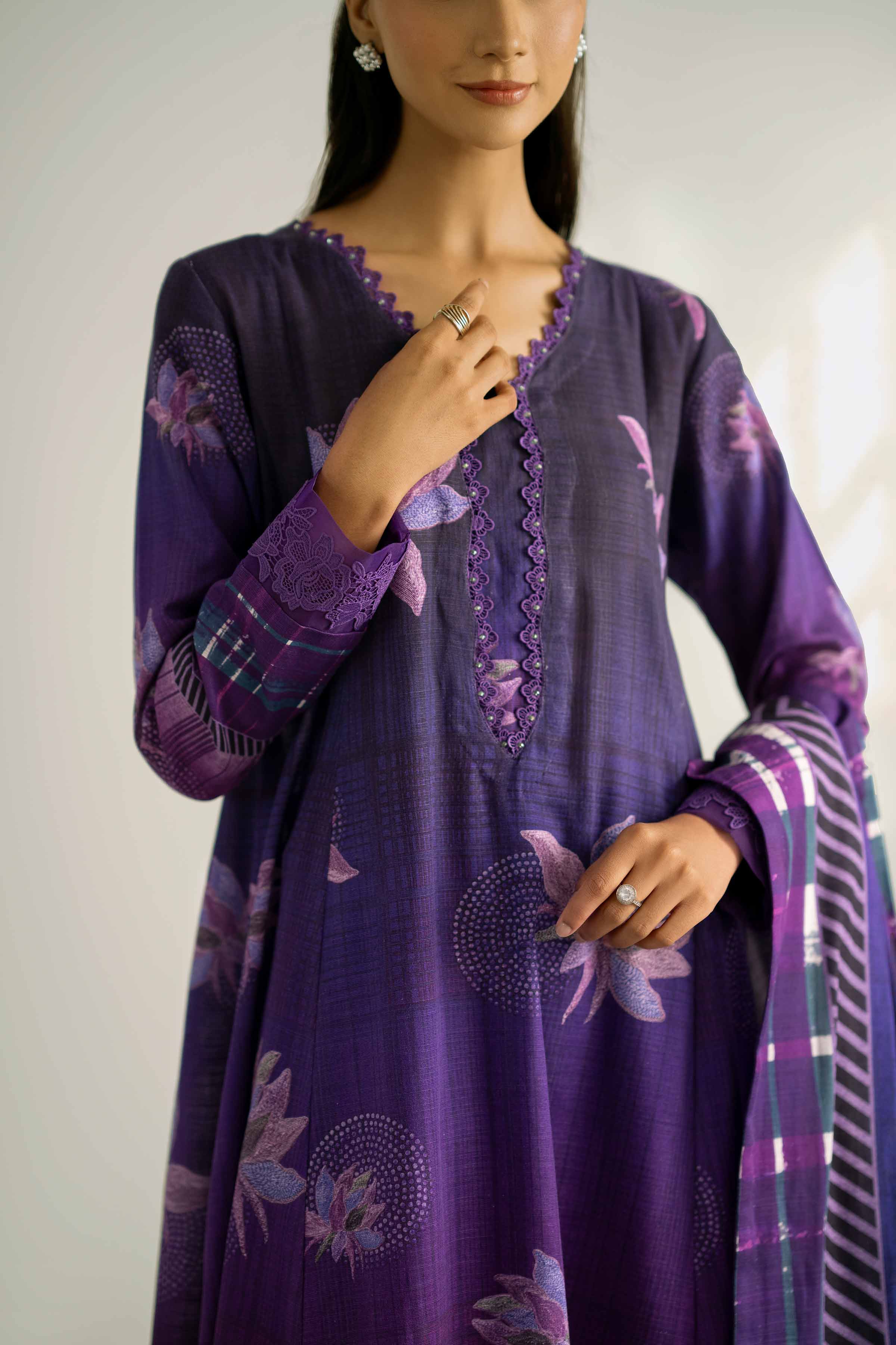 3 Piece - Digital Printed Suit - 42502419 for Women - Unstitched Collection | Nishat | Shop Online