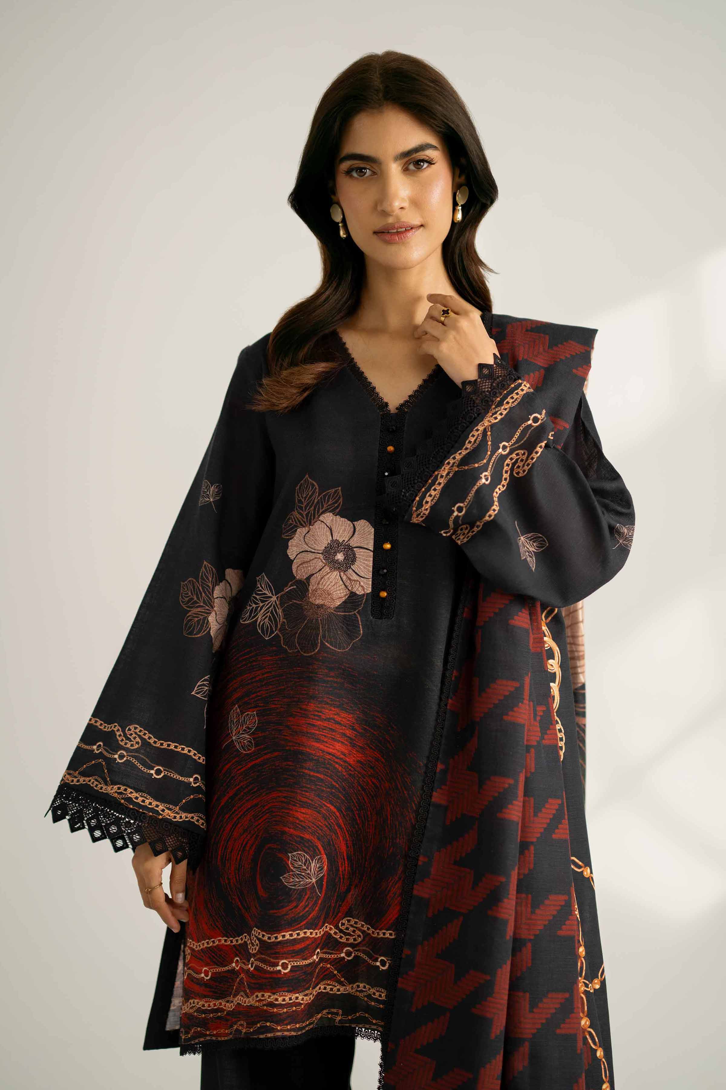 3 Piece - Digital Printed Suit - 42502421 for Women - Unstitched Collection | Nishat | Shop Online