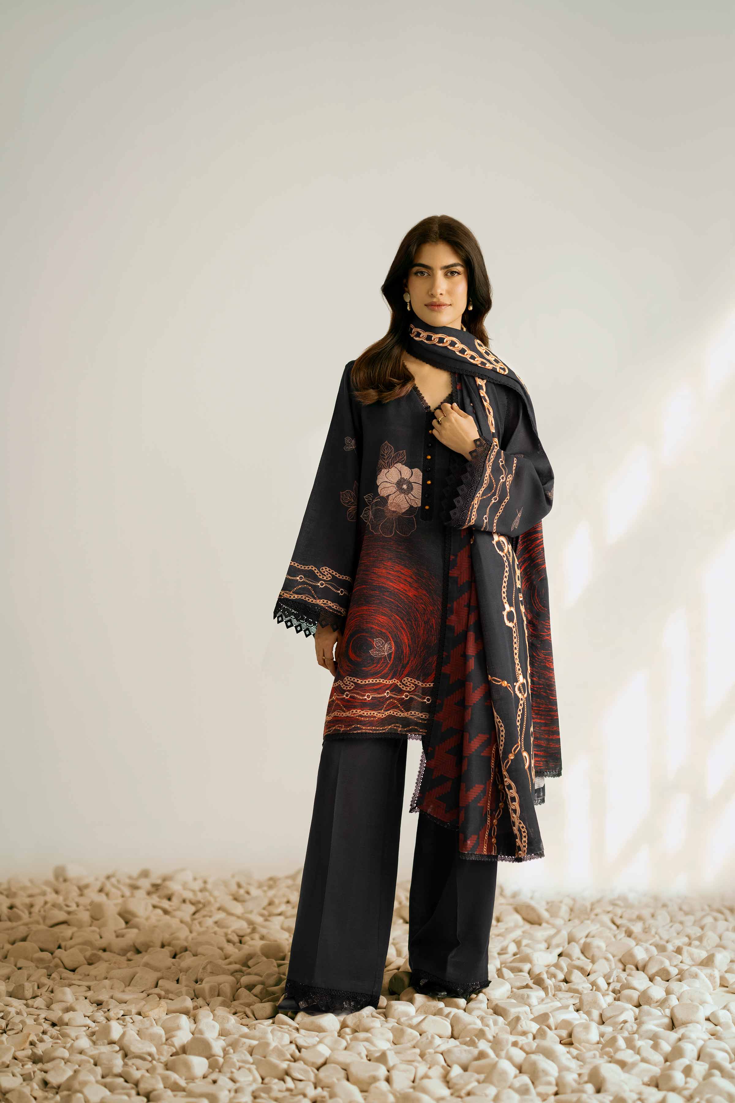 3 Piece - Digital Printed Suit - 42502421 for Women - Unstitched Collection | Nishat | Shop Online